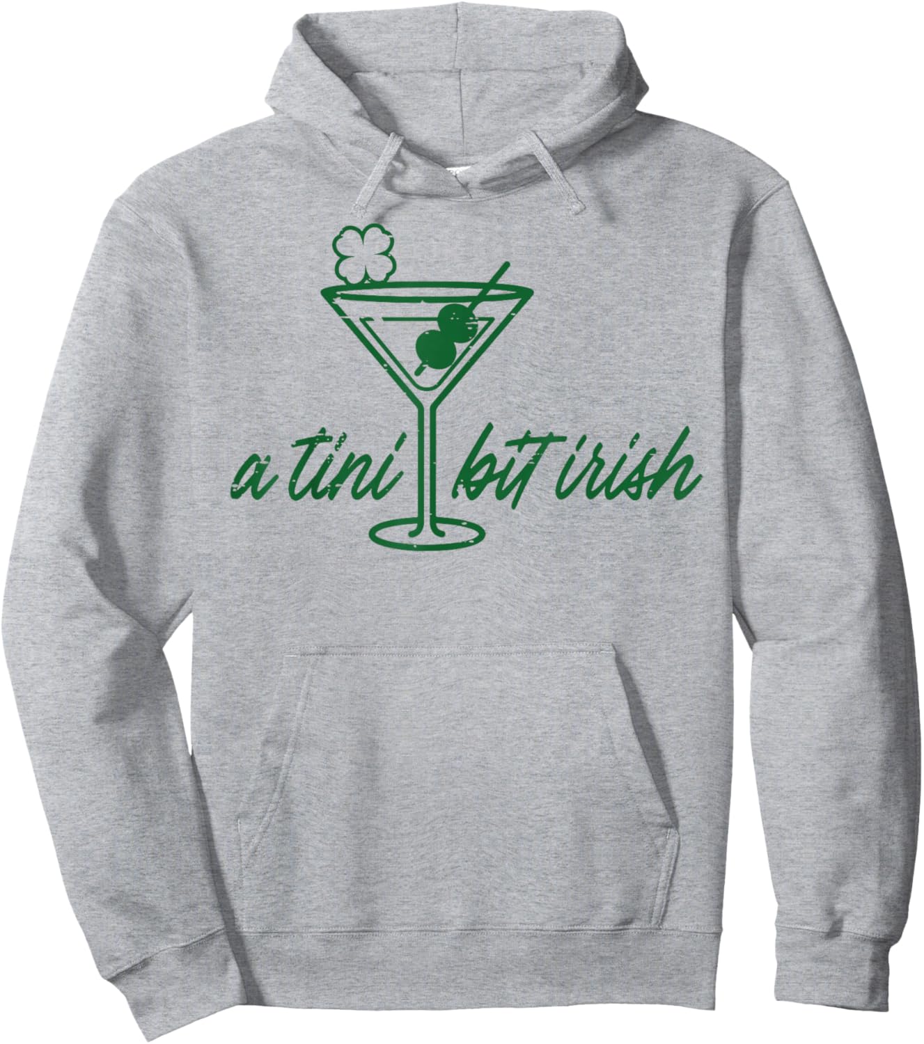 St Patricks Day A Tini Bit Irish Saint Paddys Men Women Hoodie - Hoodie | Ash