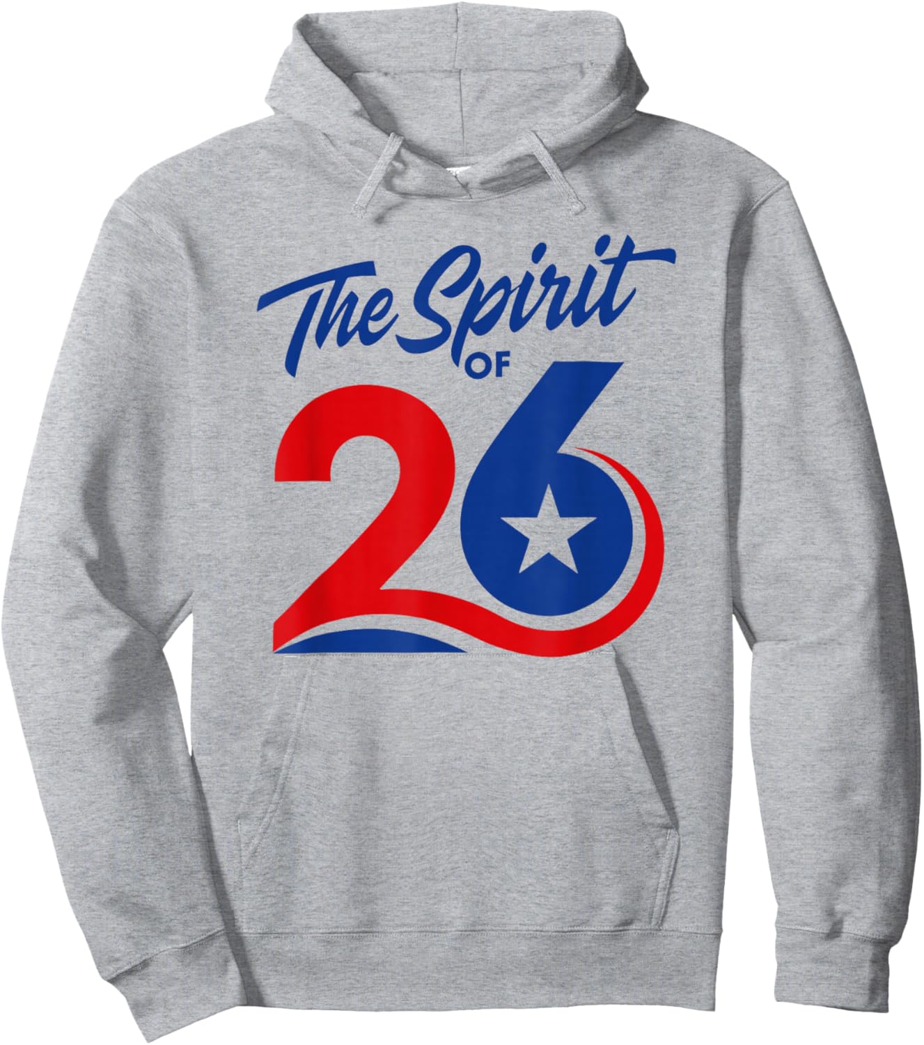 The Spirit of 26 Patriotic American Flag July 4th 1776-2026 Hoodie - Hoodie | Ash