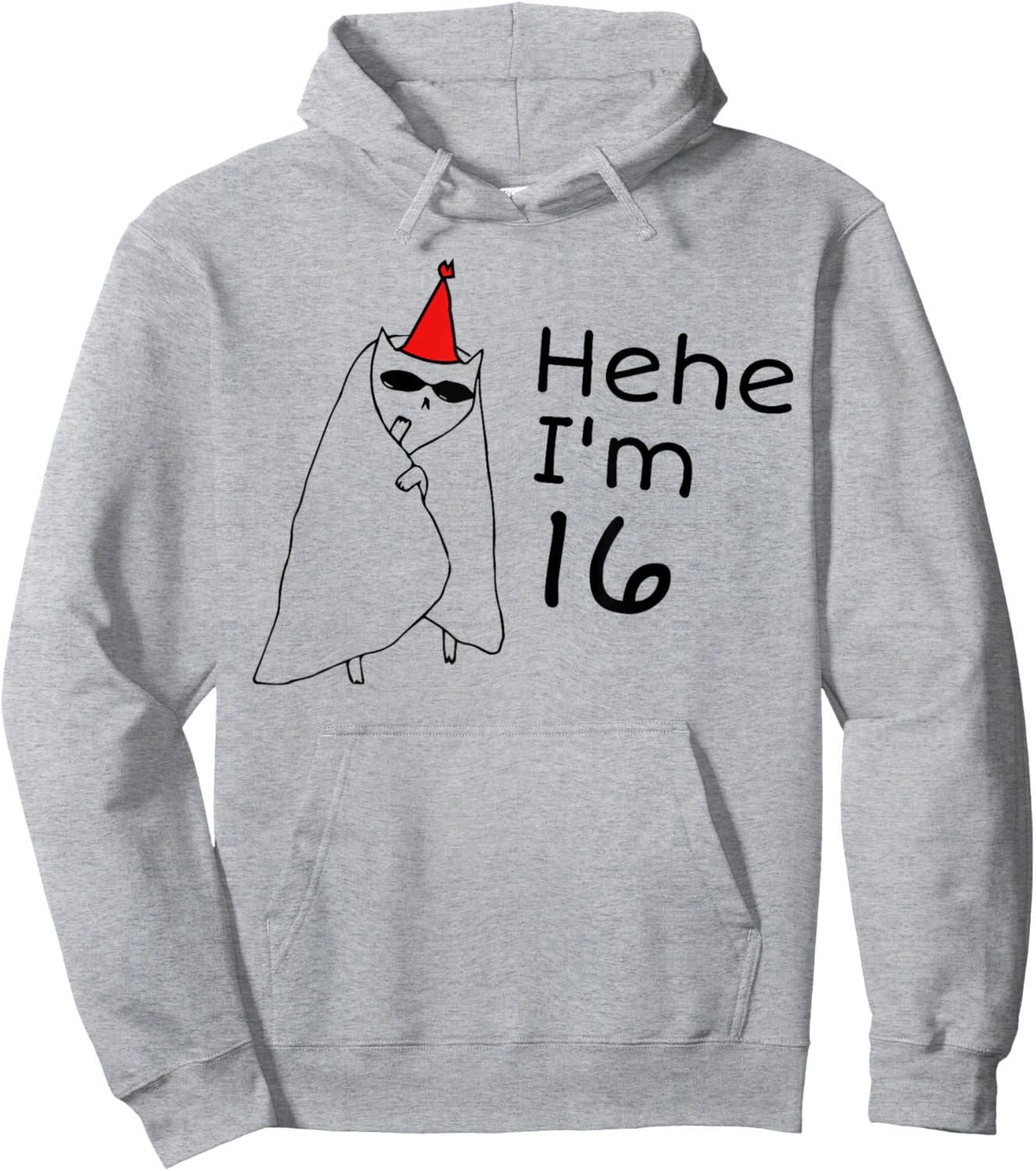 16th Birthday Party Funny 16 Years Old Birthday Teens Hoodie - Hoodie | Ash