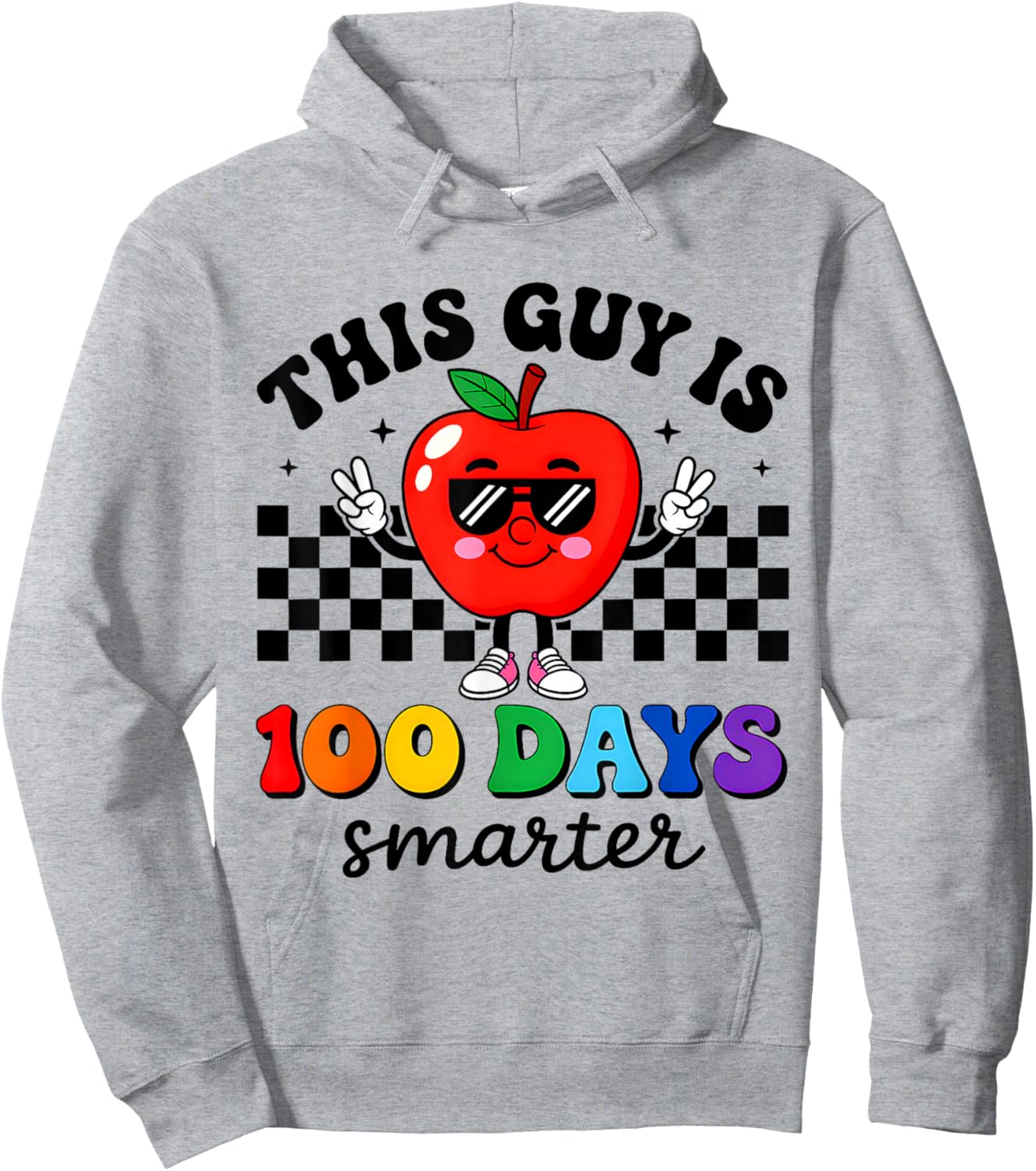 This Guy is 100 Days Smarter 100 Days of School Boys Kids Hoodie - Hoodie | Ash