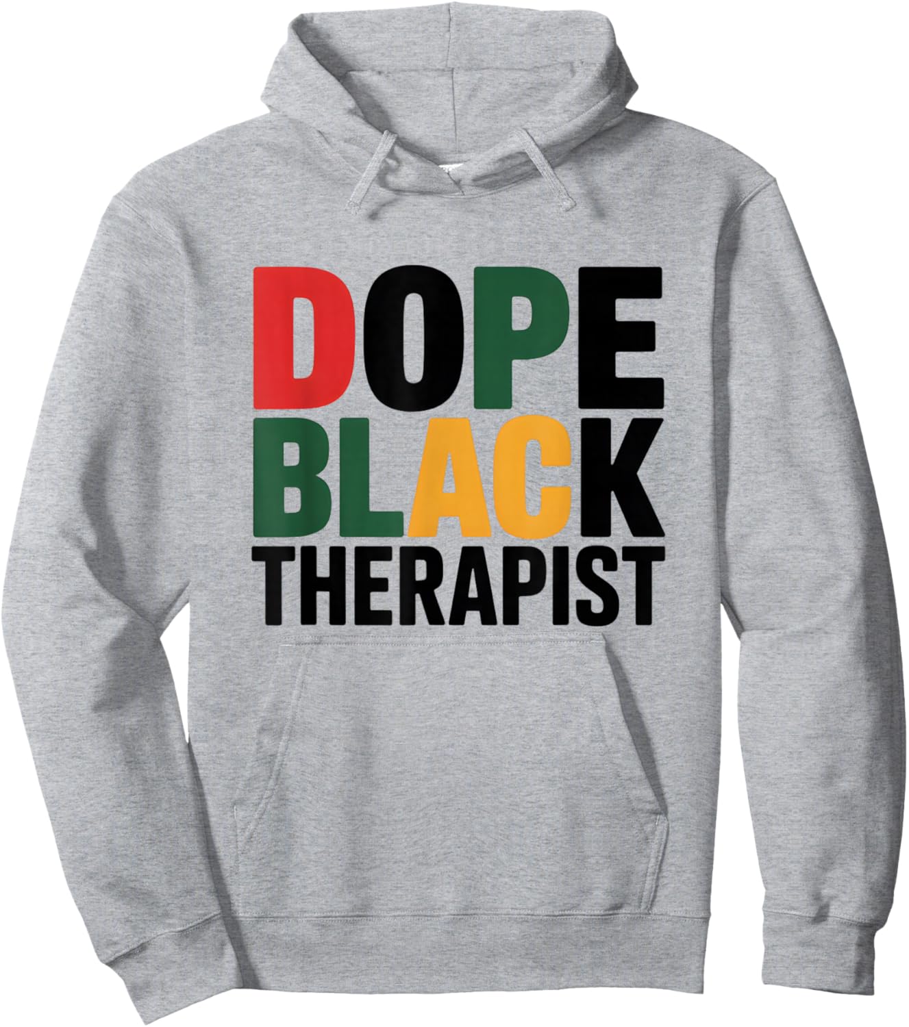 Dope Black Therapist African American Job Proud Profession Hoodie - Hoodie | Ash