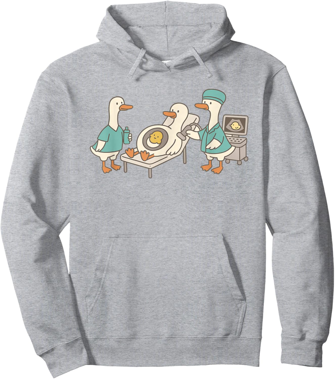 Silly Goose Ultrasound RDMS Sonography Student Graduation Hoodie - Hoodie | Ash