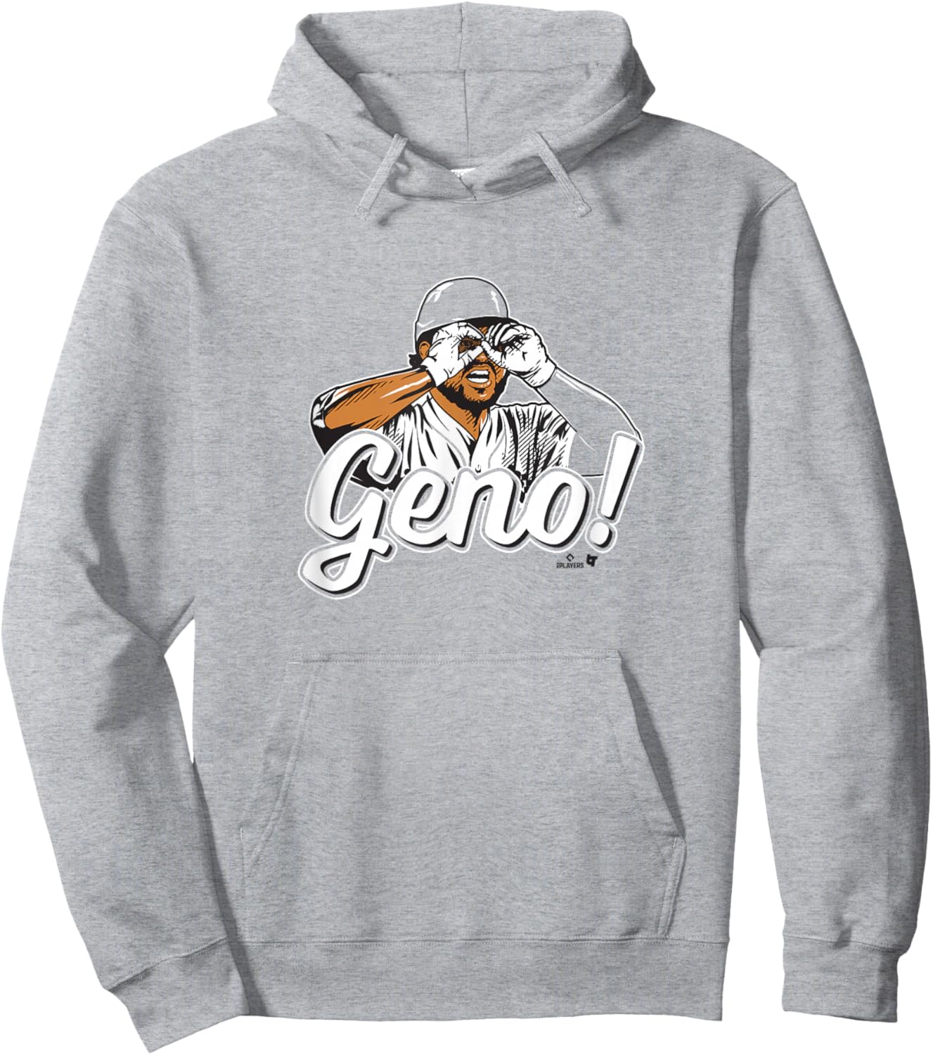 Eugenio Suarez - Geno Goggles - Cincinnati Baseball Hoodie - Hoodie | Ash
