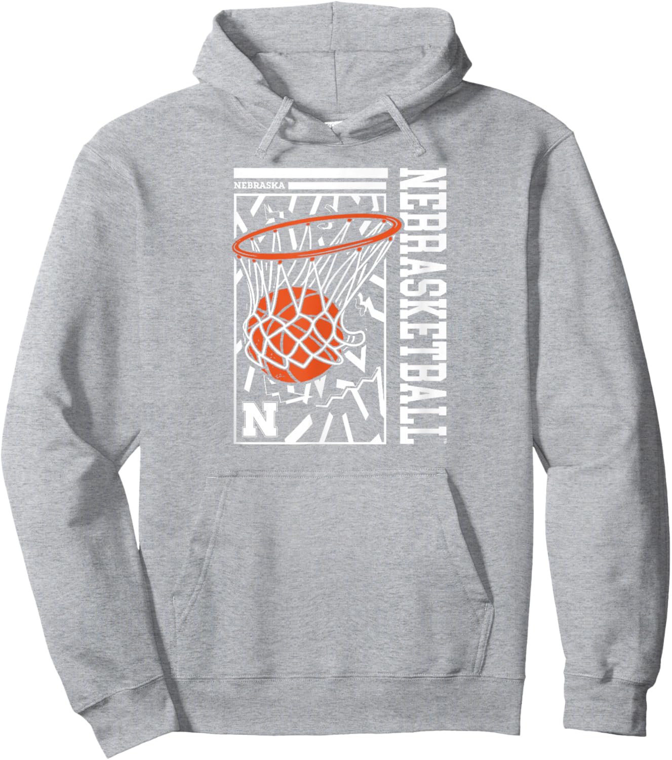 Nebraska Basketball - Nebrasketball - Nebraska Cornhuskers Hoodie - Hoodie | Ash
