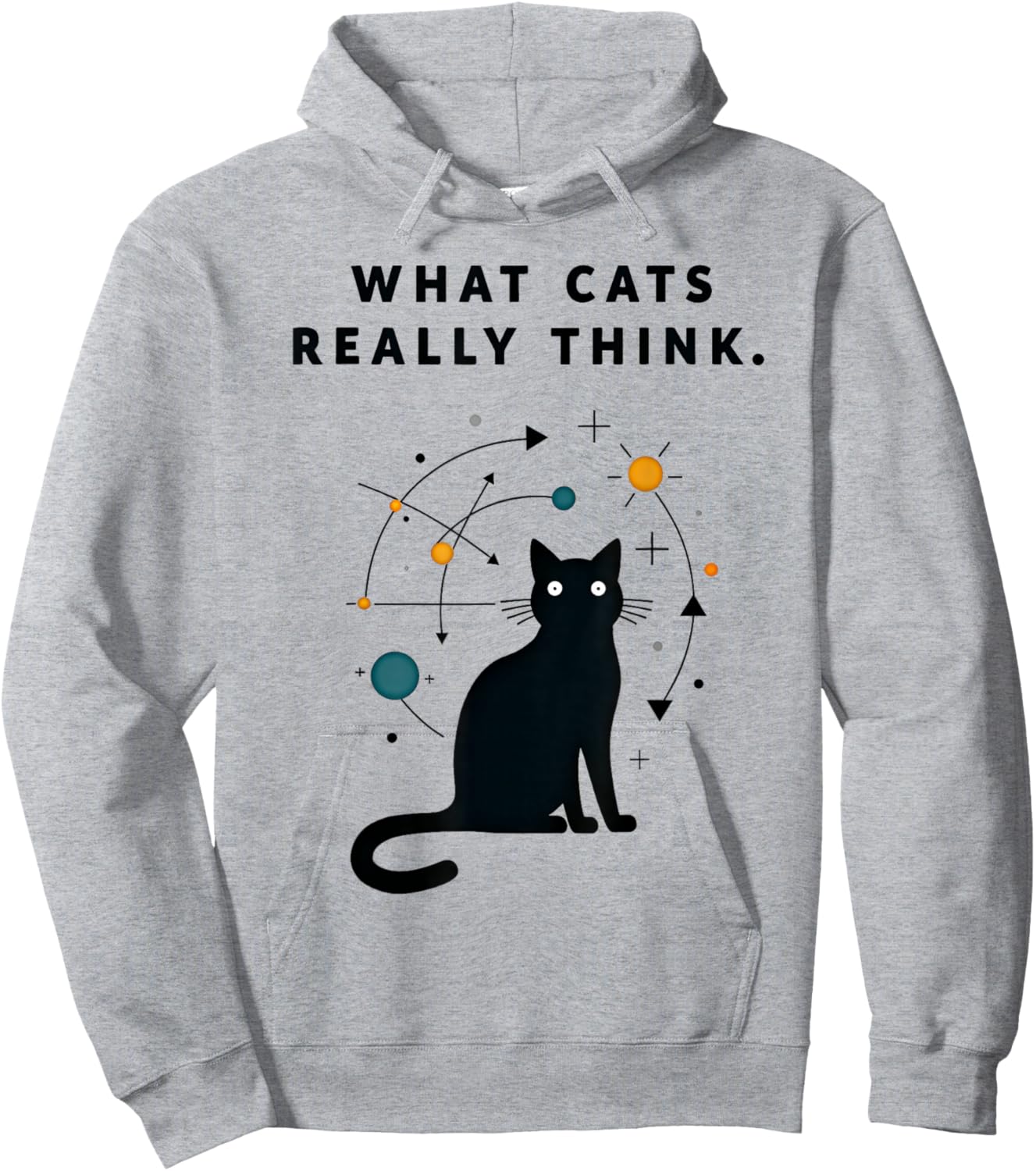 What Cats Really Think Hoodie - Hoodie | Ash