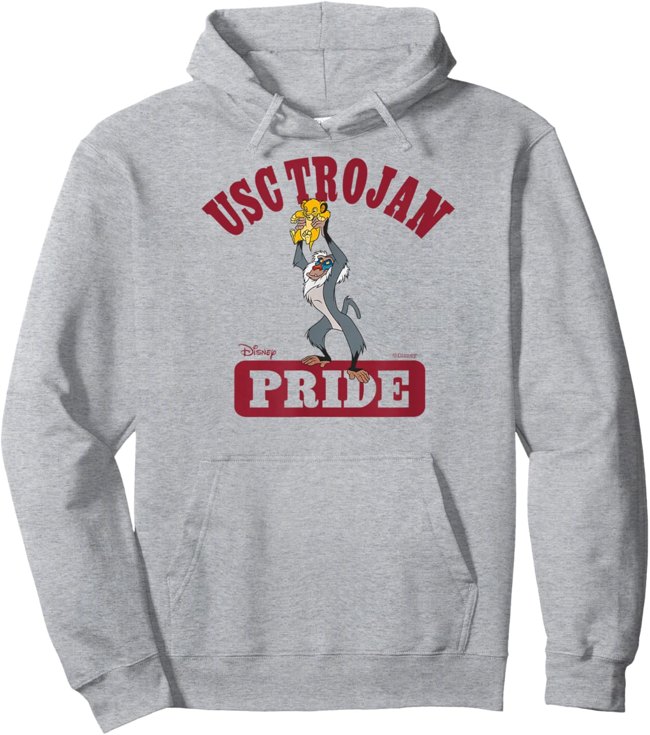 USC Trojans Lion King Pride Gray Officially Licensed Hoodie - Hoodie | Ash