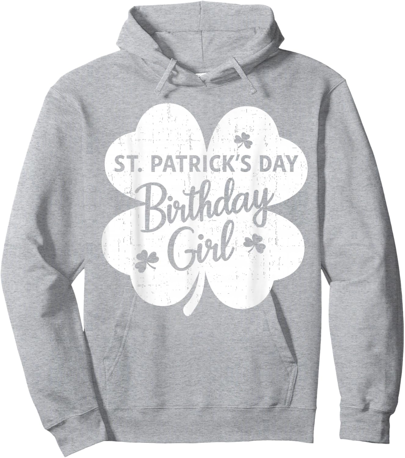 St Patrick's Day Birthday Girl Born On St Paddy's Women Girl Hoodie - Hoodie | Ash