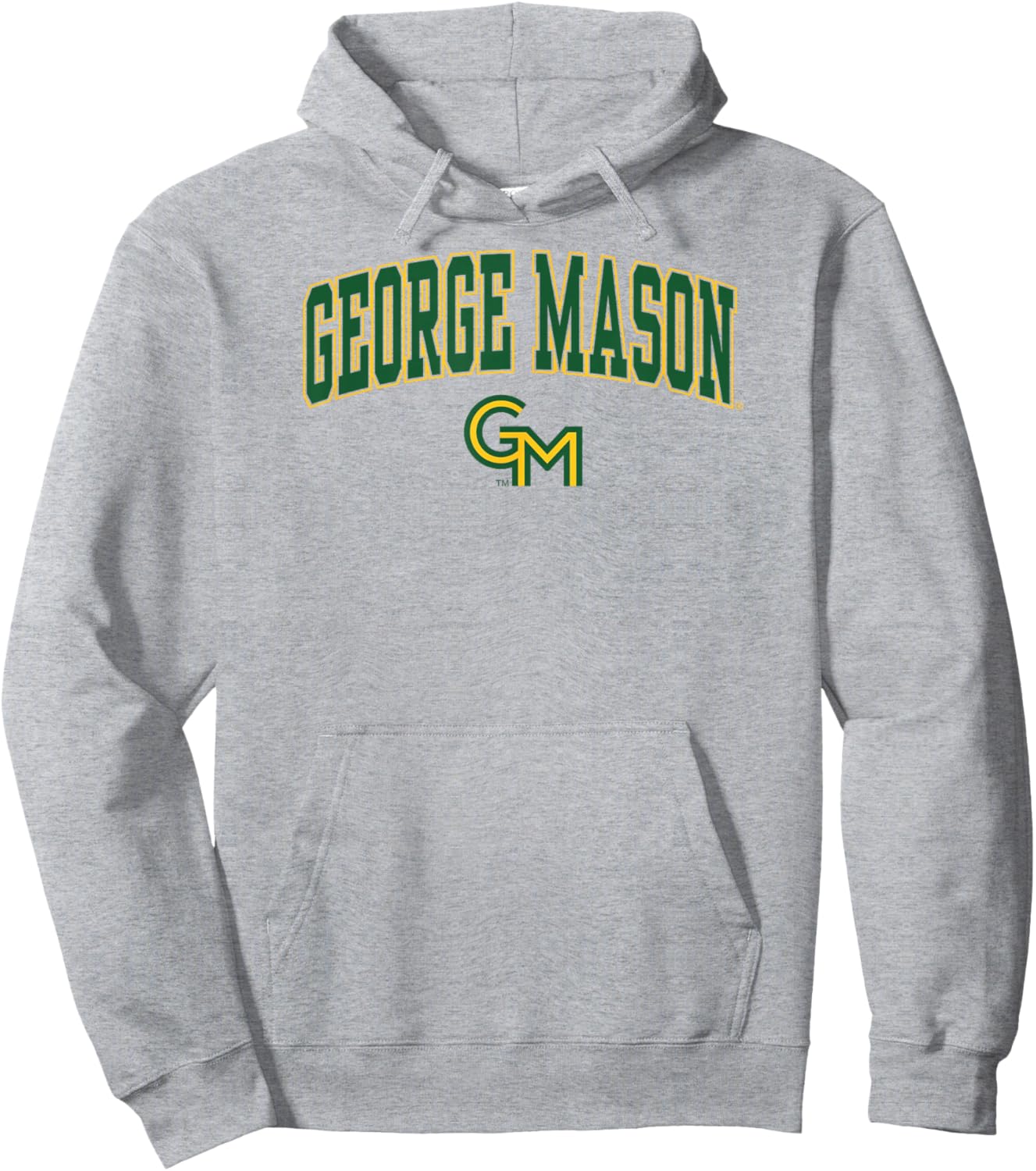 George Mason Patriots Arch Over White Officially Licensed Hoodie - Hoodie | Ash