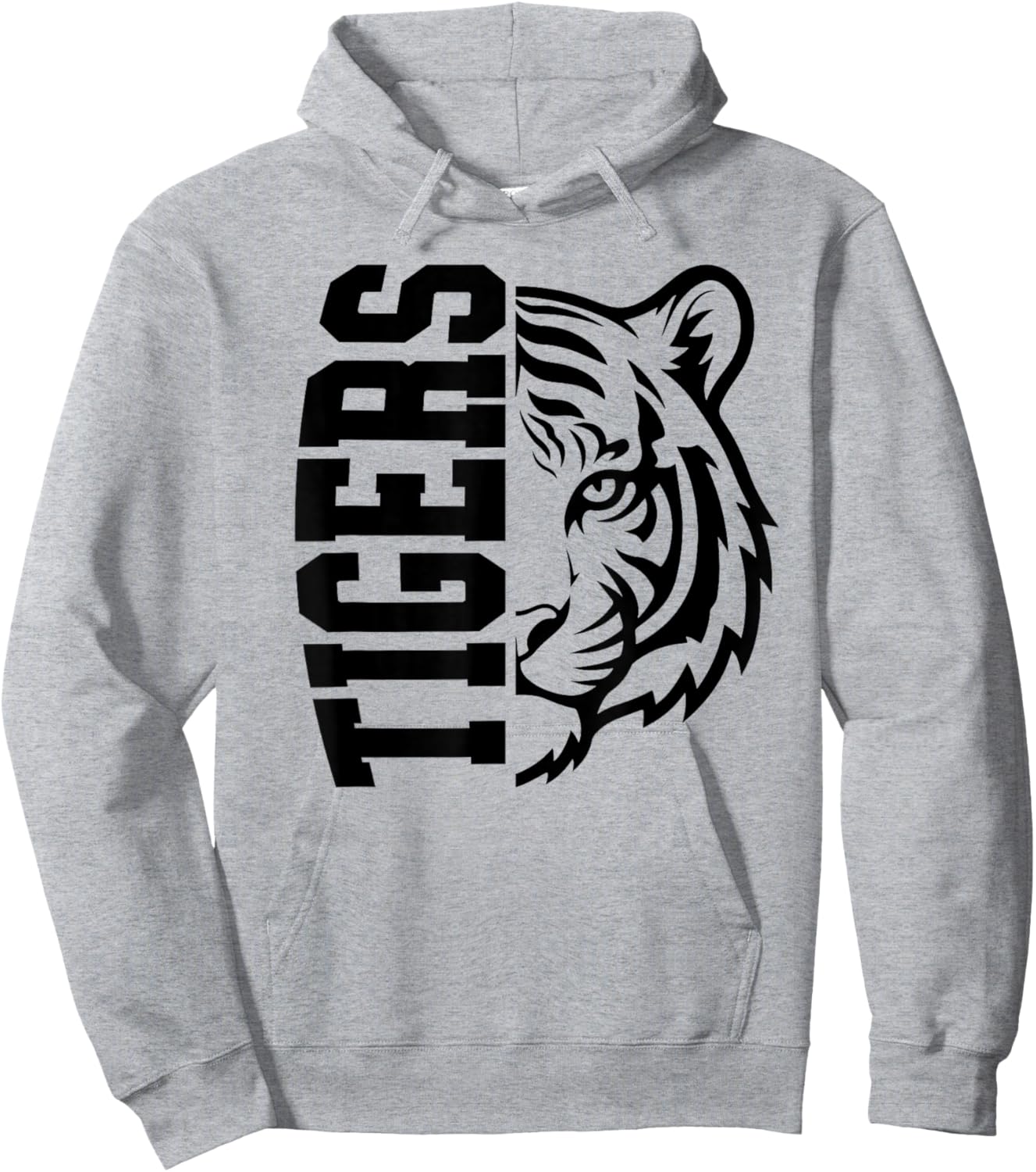 Tigers School Spirit Mascot Tiger Pride Game Day Hoodie - Hoodie | Ash