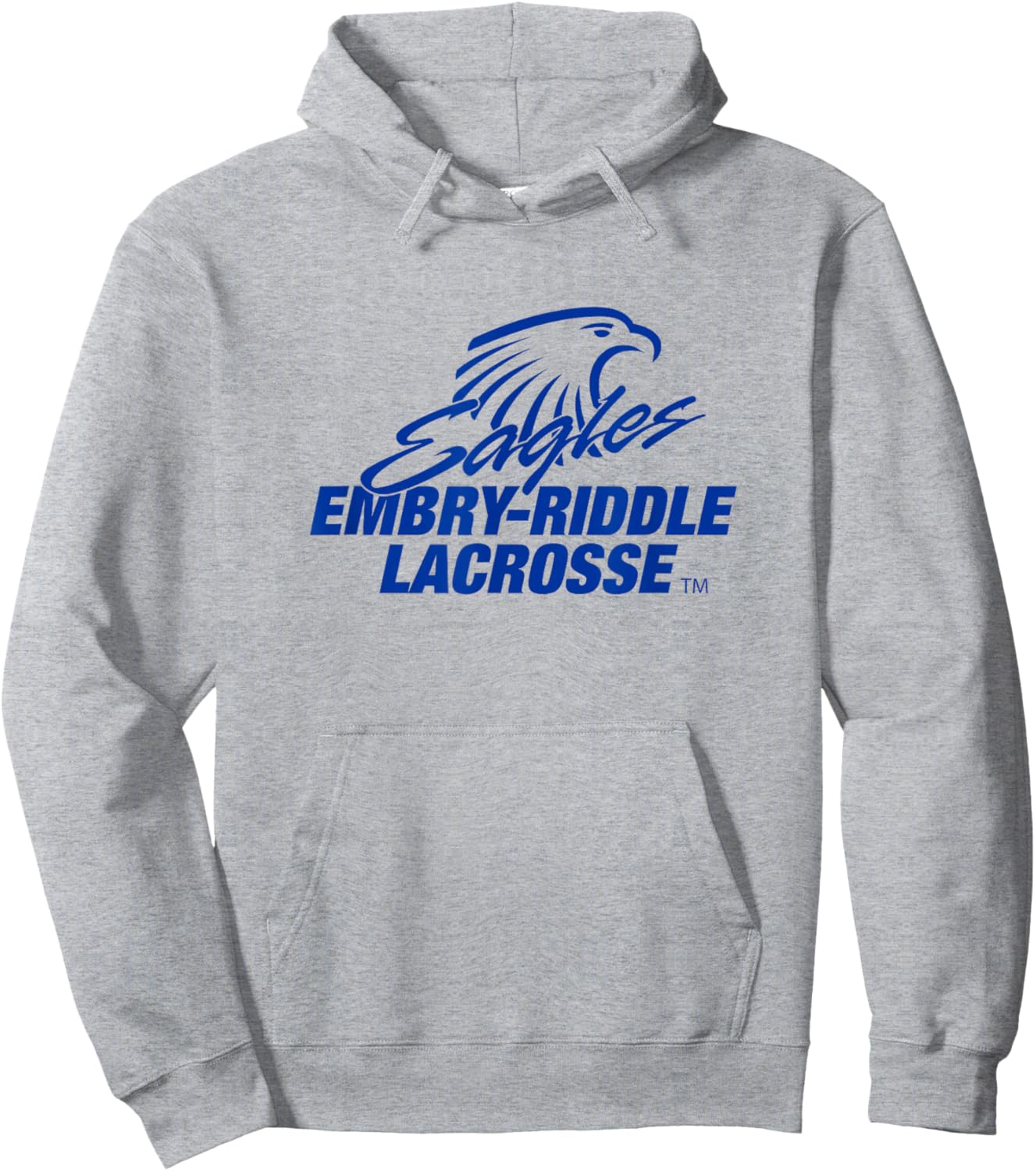 Embry-Riddle Eagles Lacrosse NCAA ER21 Hoodie - Hoodie | Ash