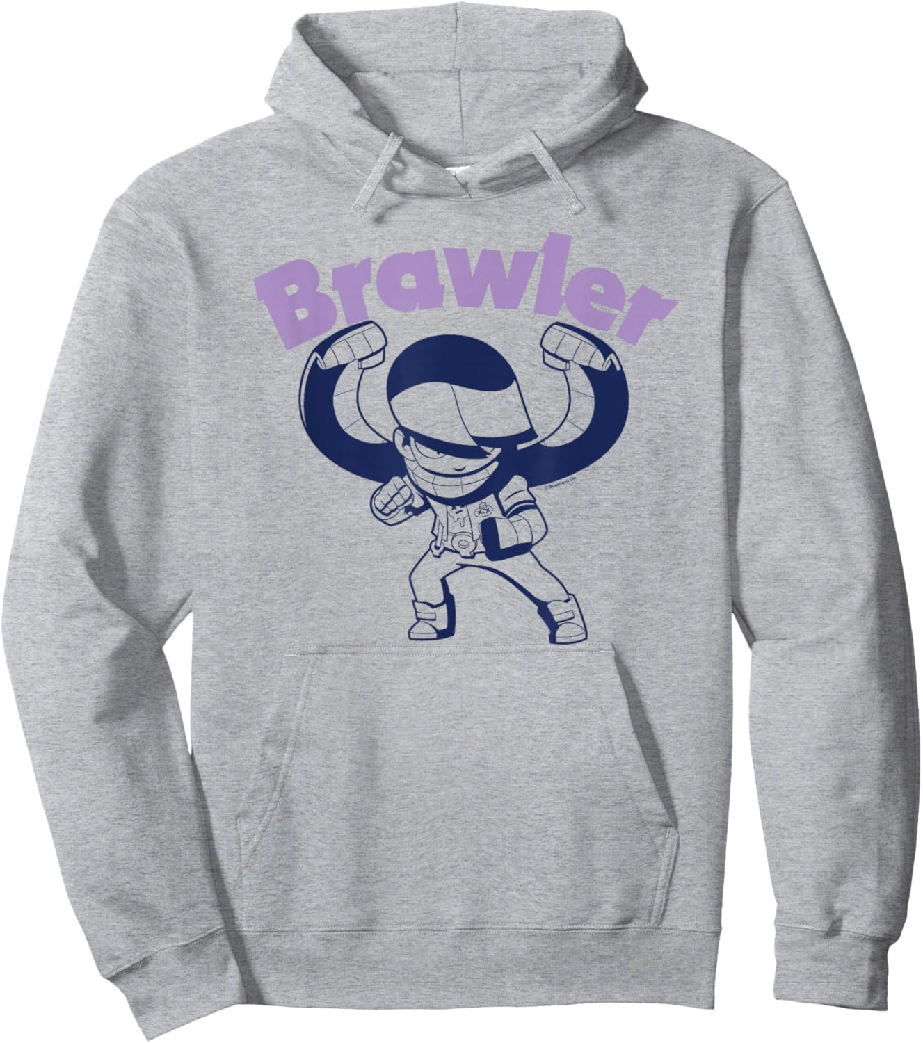 Brawl Stars Edgar The Legendary Brawler Combat Pose Line Art Hoodie - Hoodie | Ash