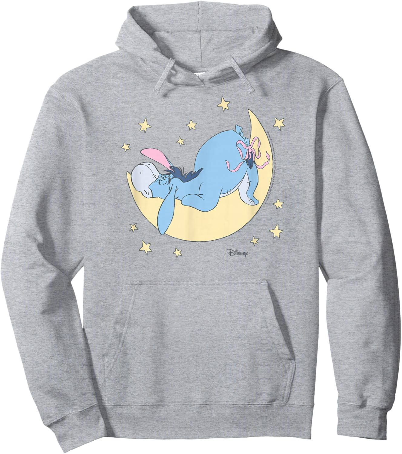 Winnie The Pooh - Eeyore Sleeping on The Moon Hoodie - Hoodie | Ash