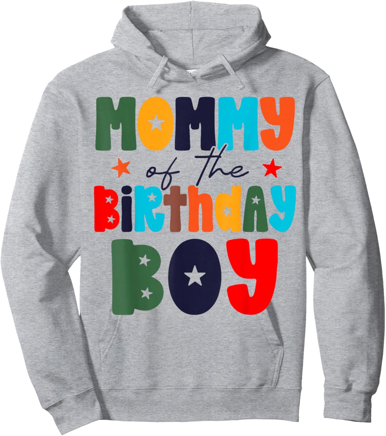 Mom of The Birthday Boy Matching Family Birthday Party Hoodie - Hoodie | Ash