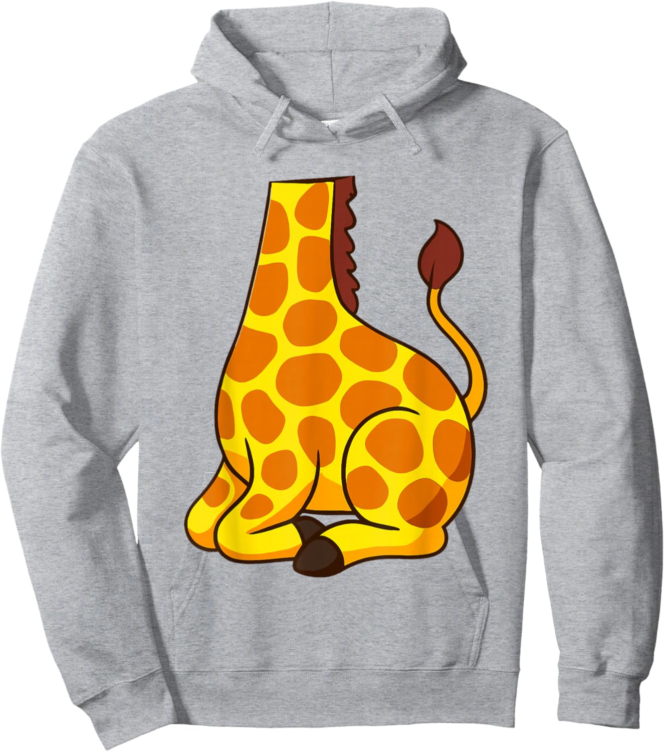 Kids Yellow Giraffe Body Costume Men Women Cute Animal Lover Hoodie - Hoodie | Ash