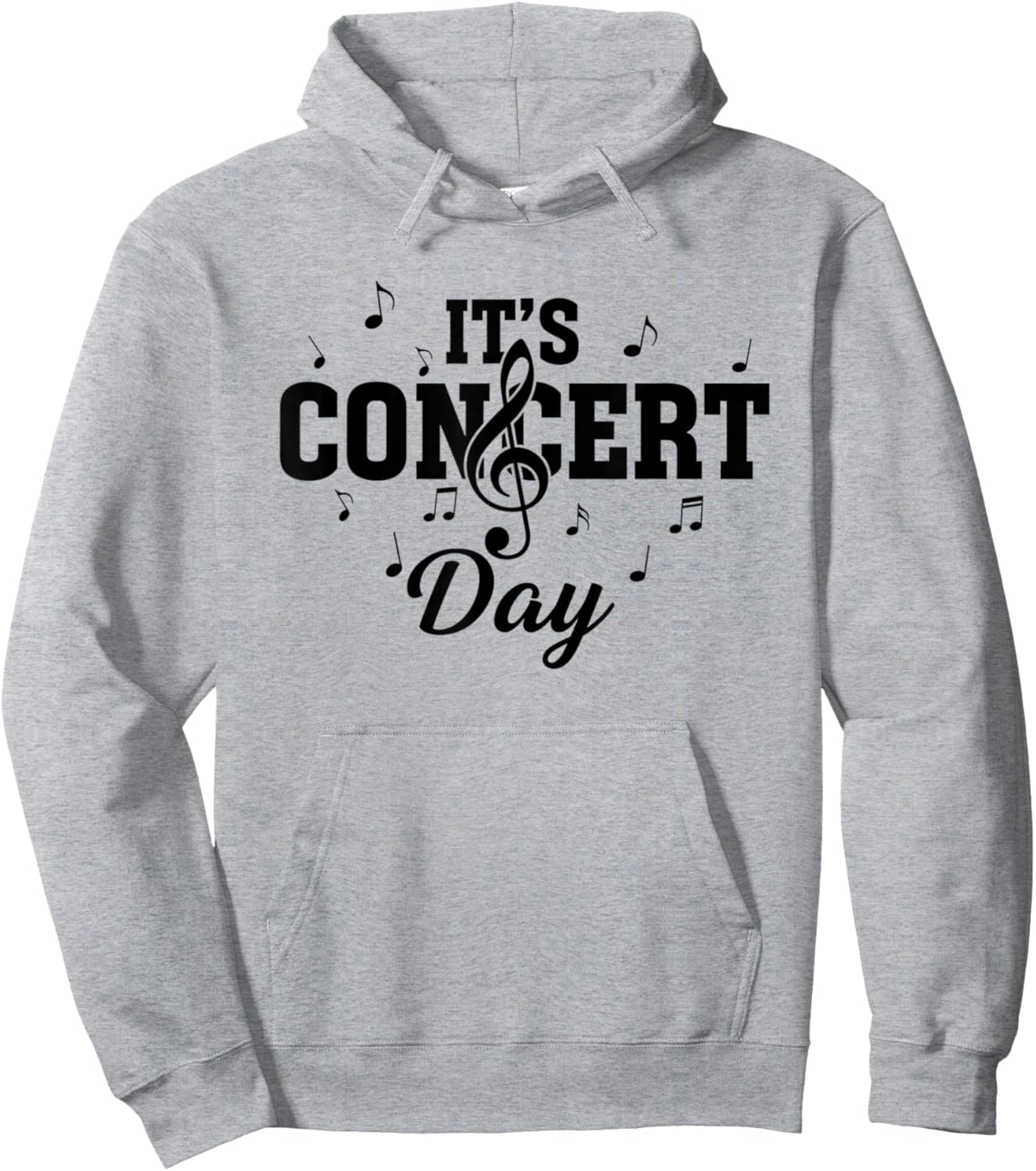 Cute Music Enthusiast Concert Day Musical Event Hoodie - Hoodie | Ash