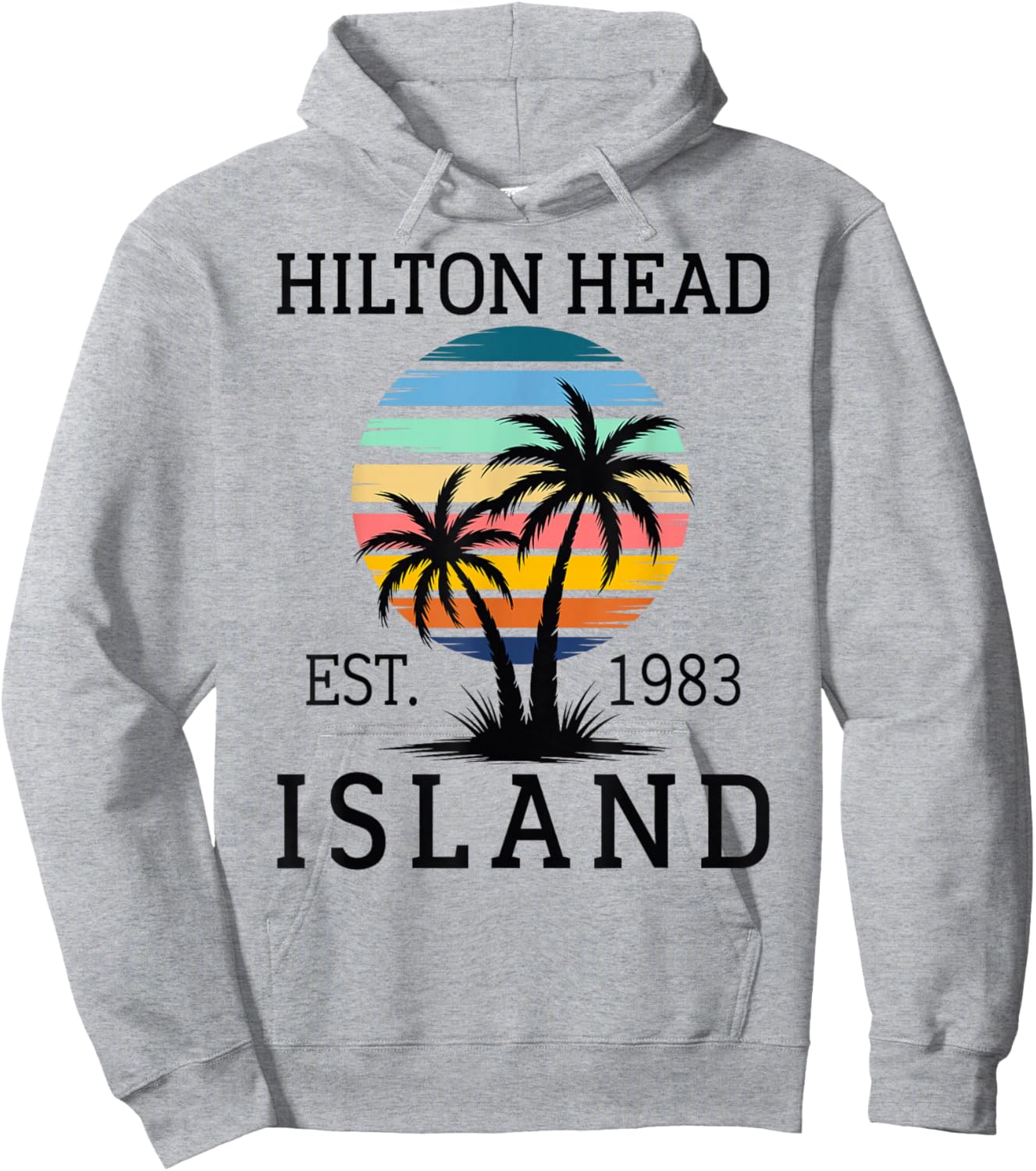 Summer Vibes Beach Sunset South Carolina Hilton Head Island Hoodie - Hoodie | Ash