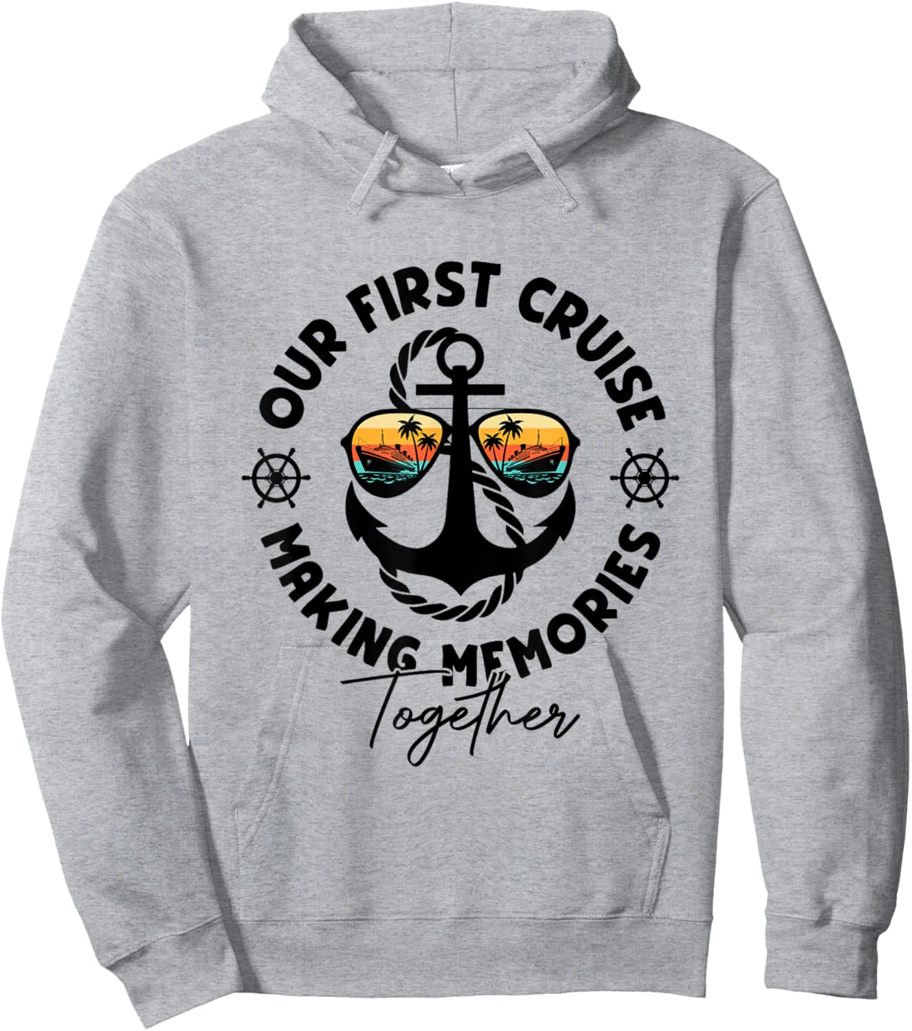 Our First Cruise Together Family Trip Matching Hoodie - Hoodie | Ash