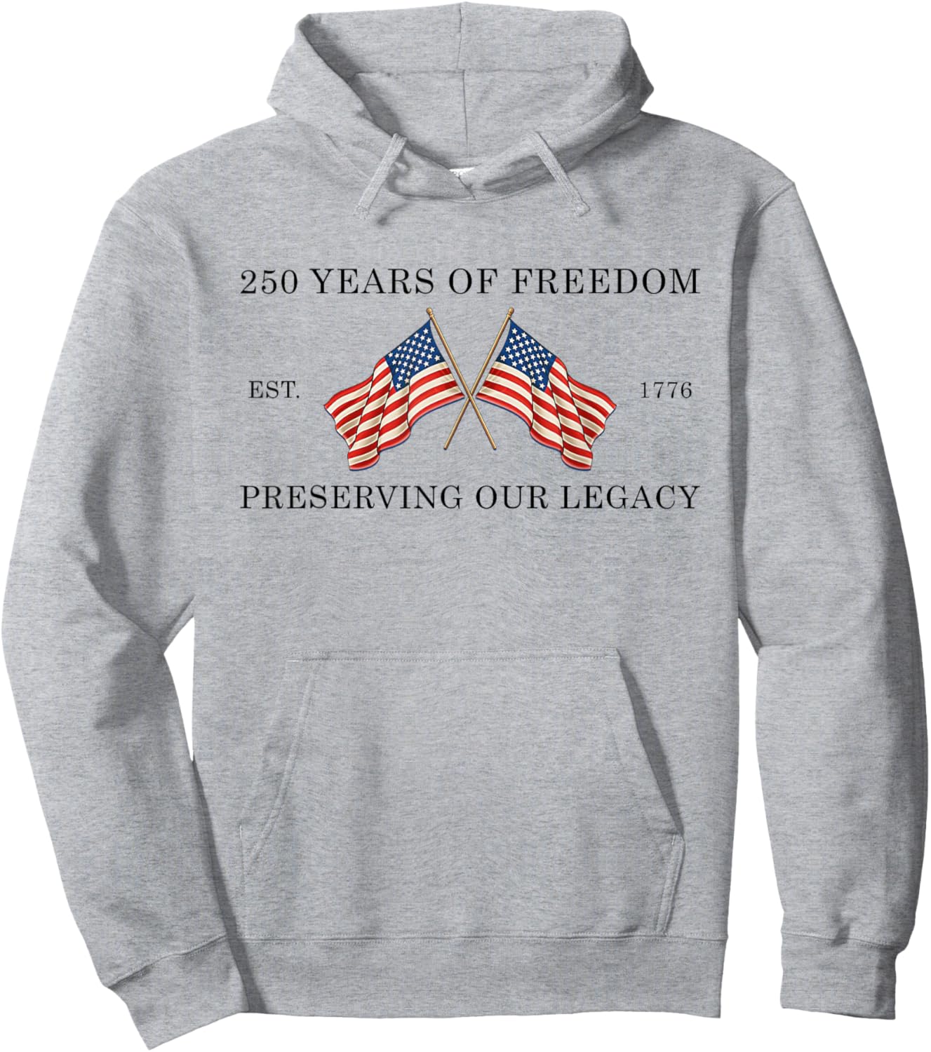 250 Years of Freedom America 1776 2026 USA 250th Anniversary Hoodie - Hoodie | Ash