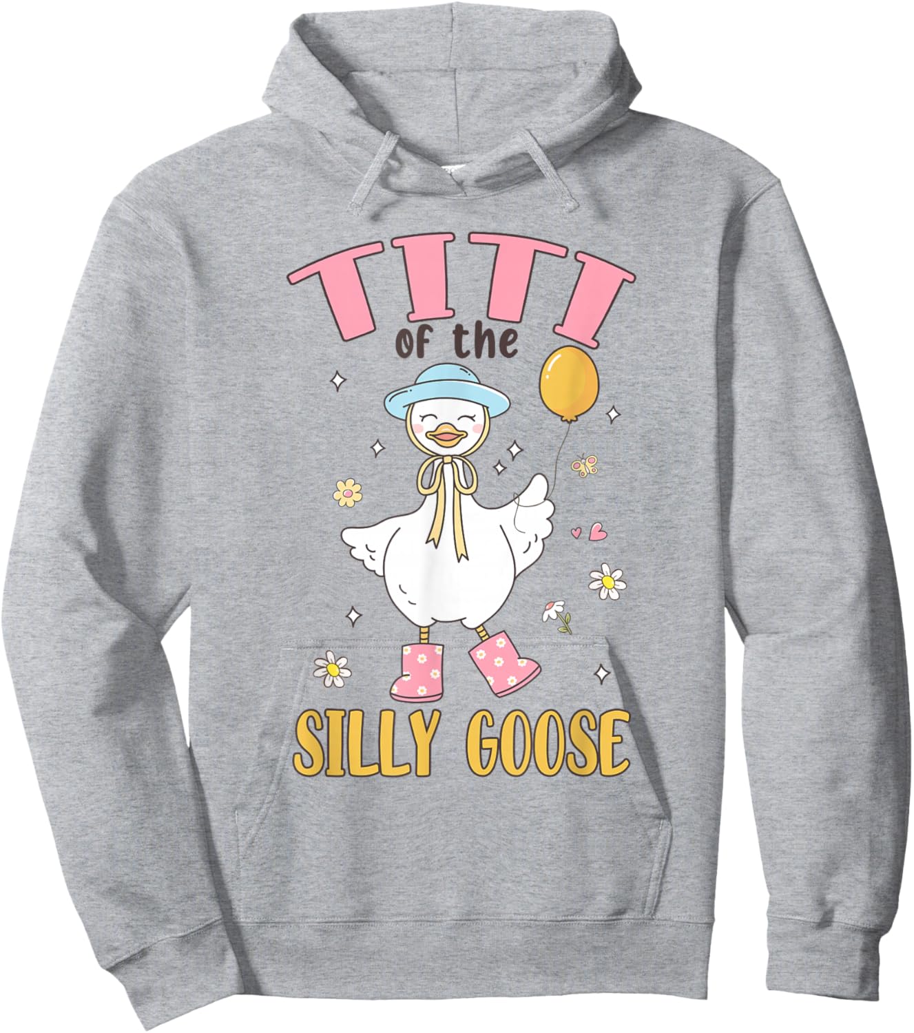 Titi of The Silly Goose First Birthday Family Matching Hoodie - Hoodie | Ash