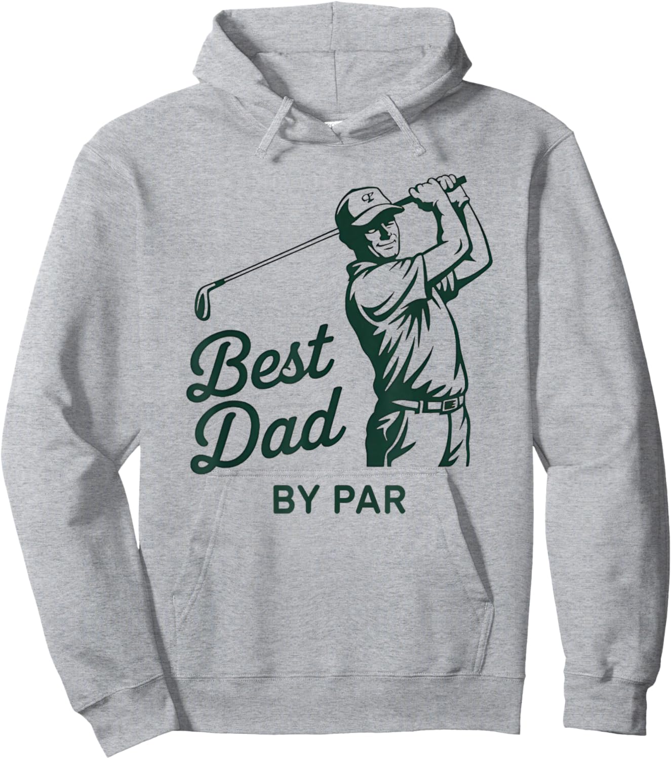 Funny Golf Dad by Par Quote Swing Humor Pun Hoodie - Hoodie | Ash