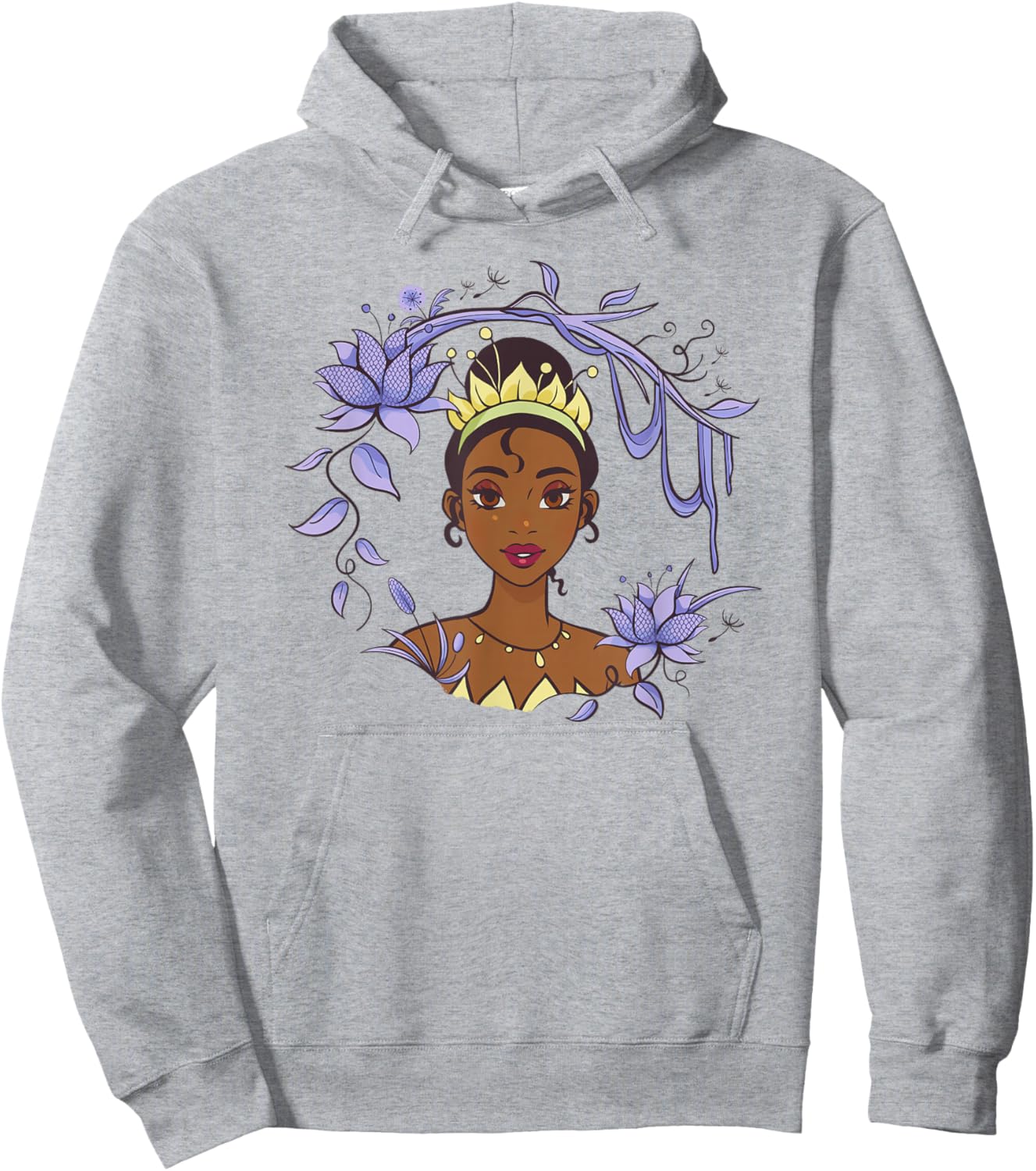 Disney The Princess and The Frog Princess Tiana Vines Wreath Hoodie - Hoodie | Ash