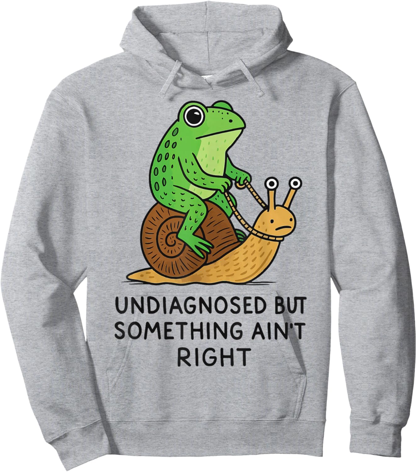 Undiagnosed But Something Ain't Right Hoodie - Hoodie | Ash
