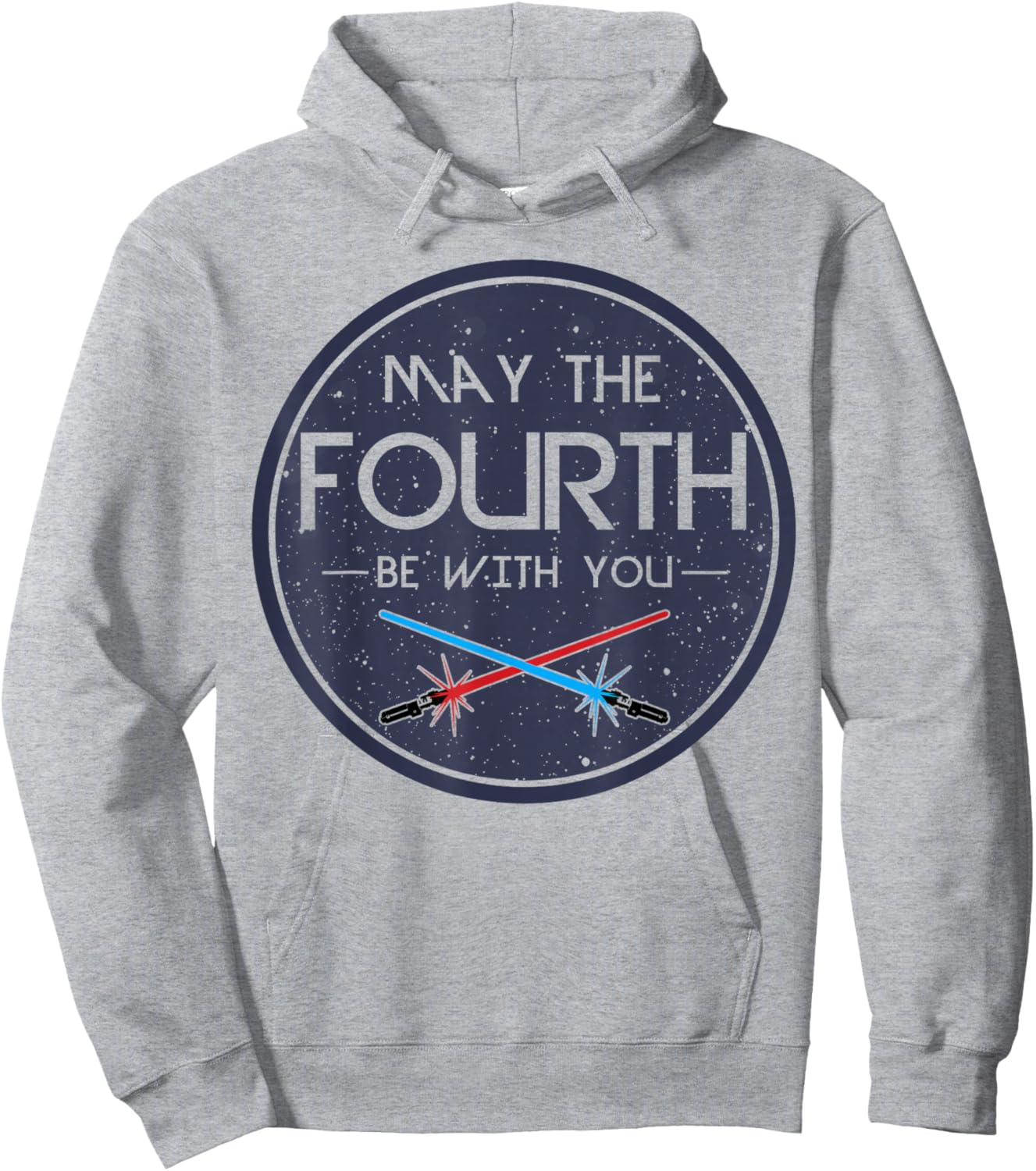 Star Wars May The 4th May The Fourth Be With You Saber Clash Hoodie - Hoodie | Ash