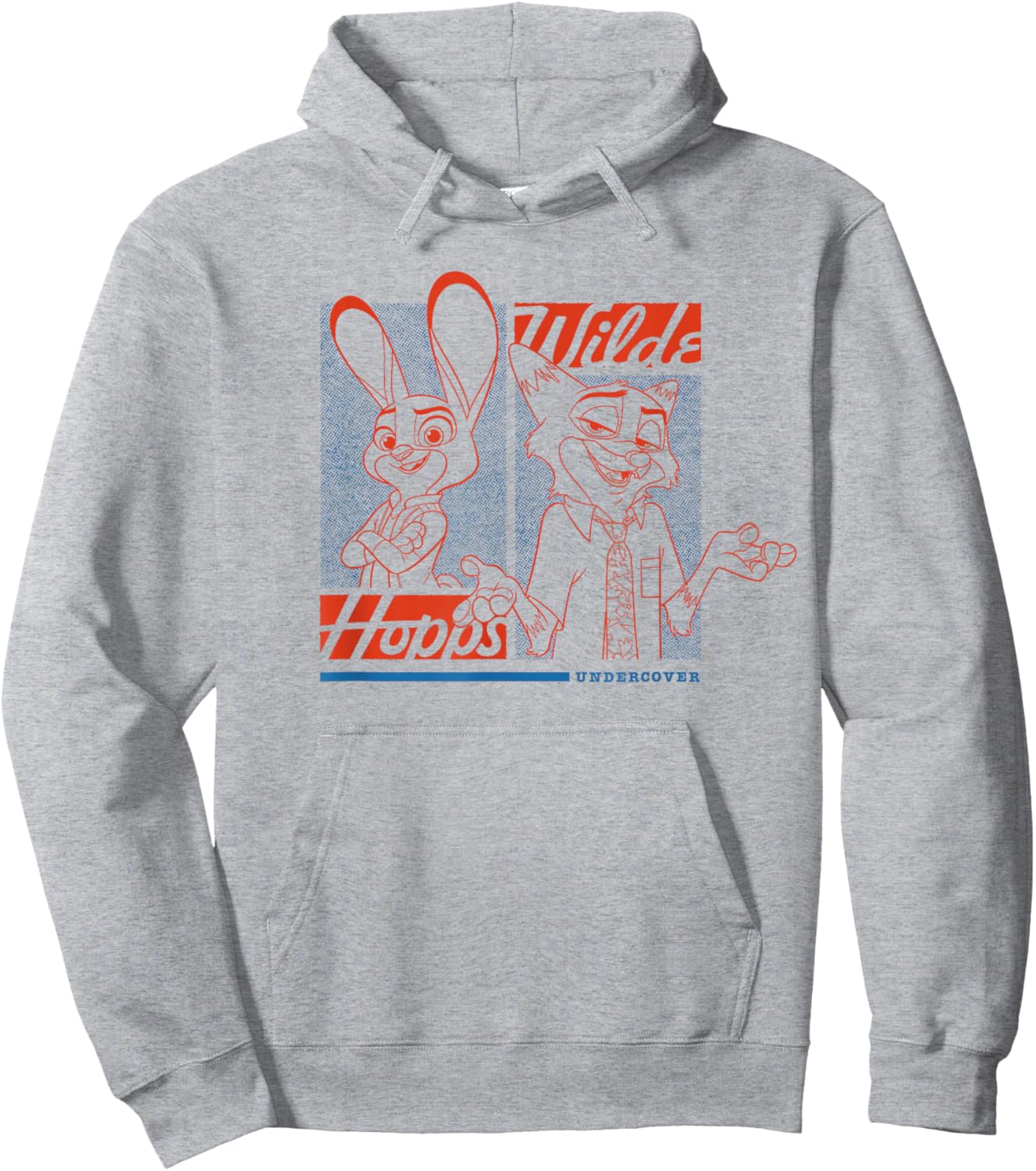Disney Zootopia 2 Hopps & Wilde Undercover Vintage Hoodie - Hoodie | Ash