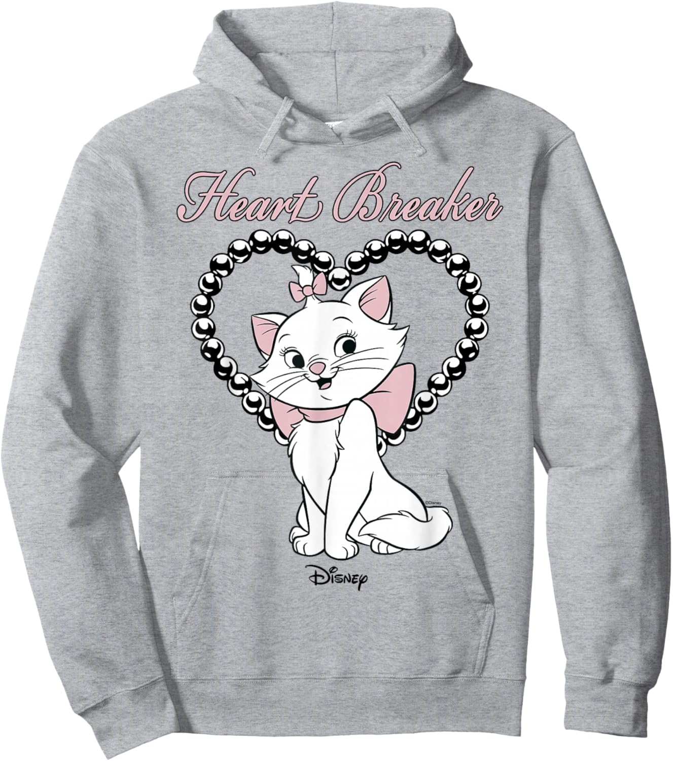 Disney The Aristocats Marie Heart Breaker Bow Hoodie - Hoodie | Ash
