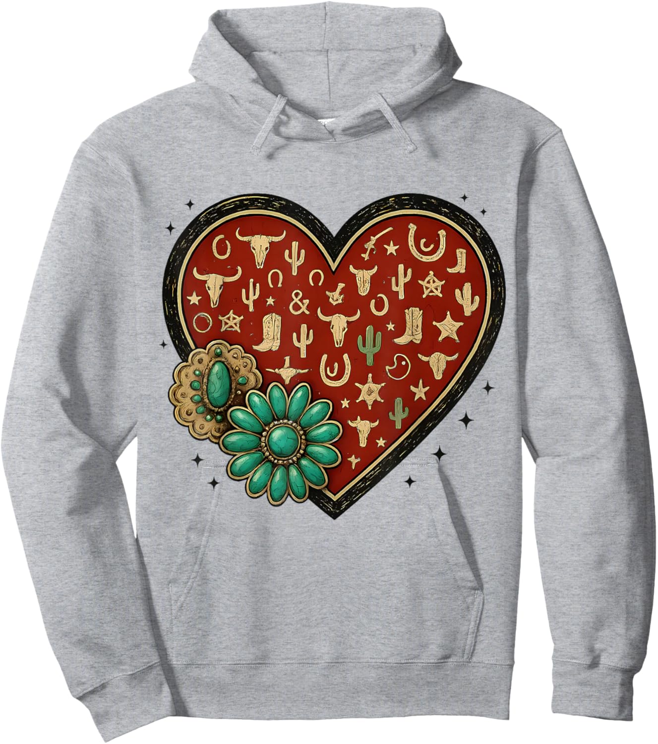 Howdy Valentine Rodeo Western Country Southern Men Women Kid Hoodie - Hoodie | Ash