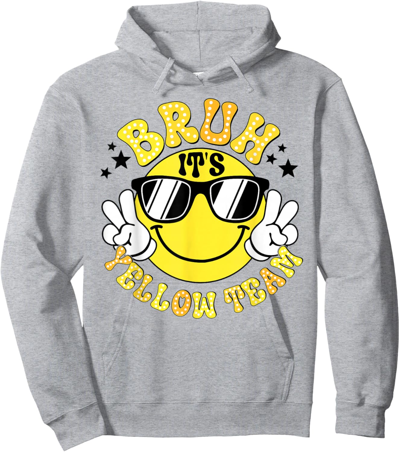 Field Day Bruh It's Yellow Team Fun Day Game Competition Hoodie - Hoodie | Ash