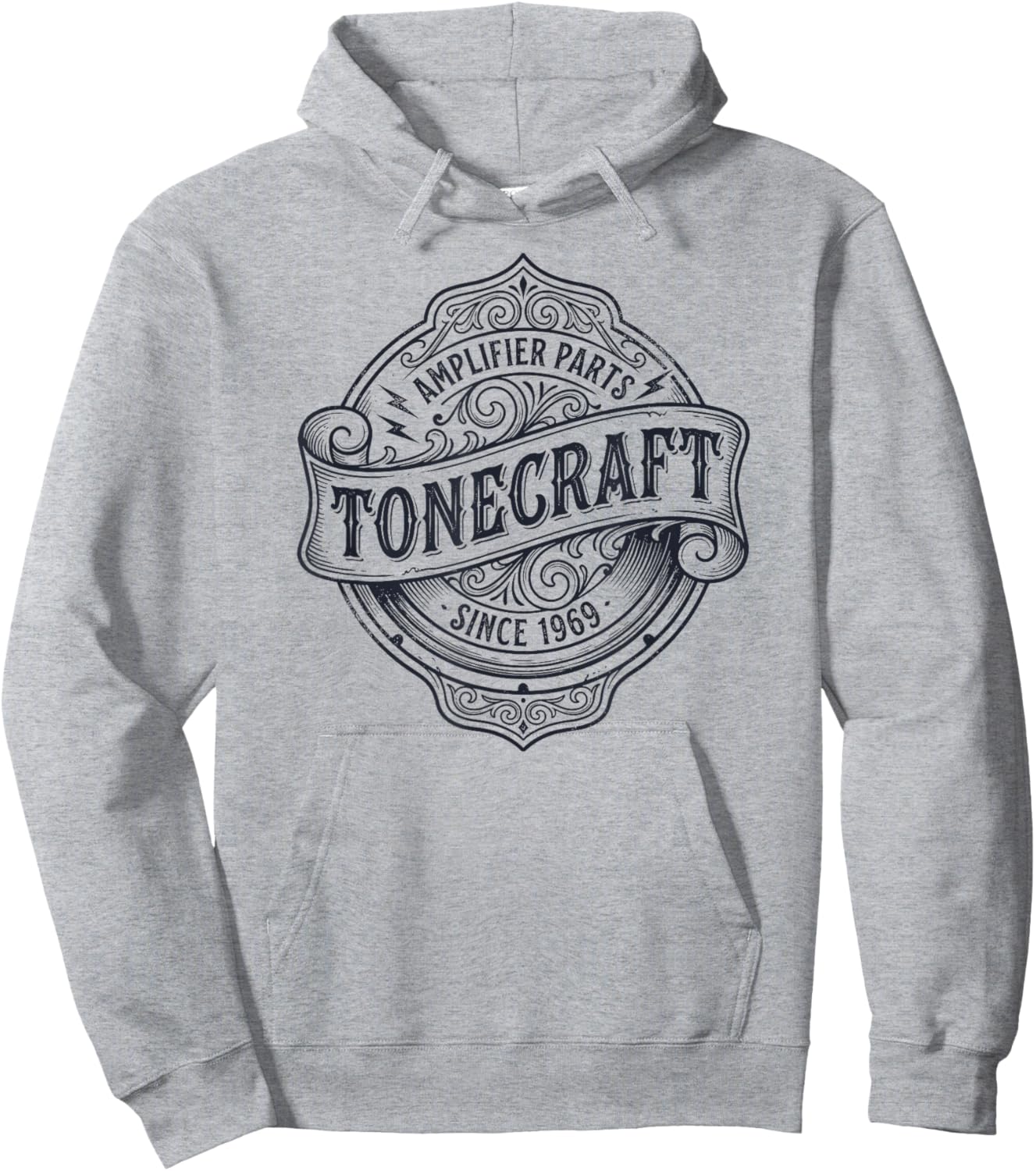 Tonecraft Amplifier Parts Vintage Audio 1969 Musician Gear Hoodie - Hoodie | Ash