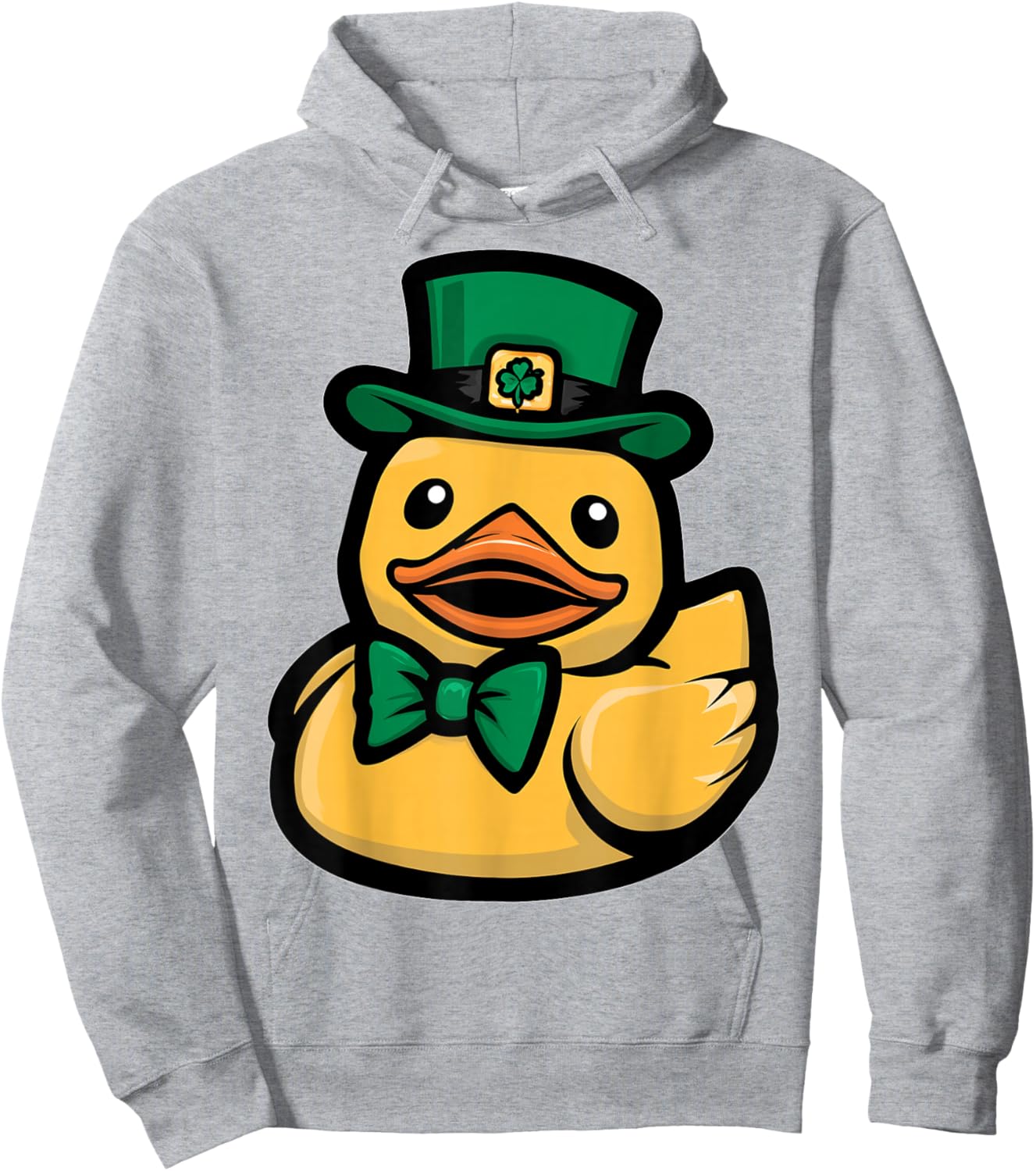 Rubber Duck Duckie St. Patricks Day Pattys Day Irish Ireland Hoodie - Hoodie | Ash