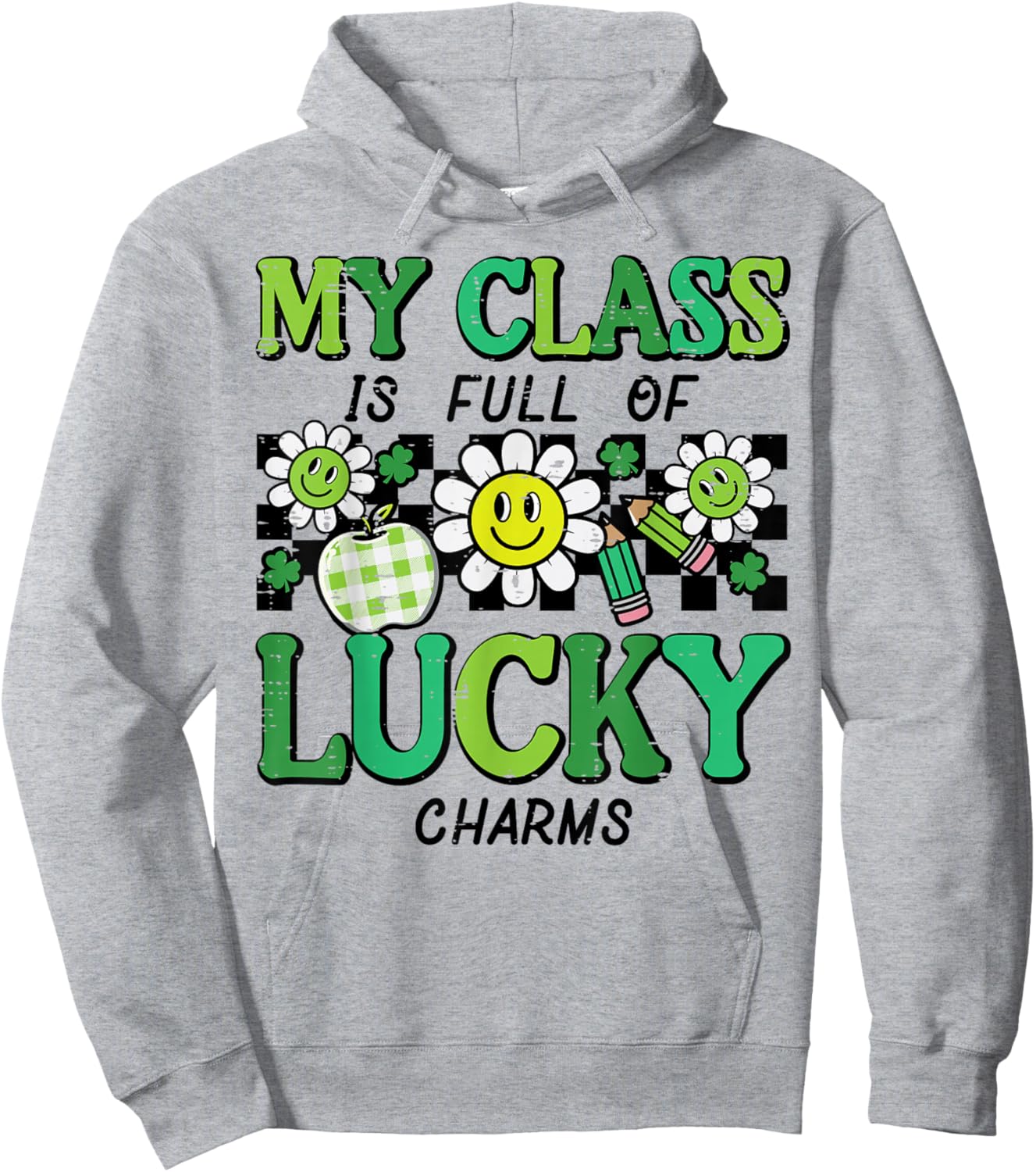 St Patricks Day Class Lucky Charm Saint Pattys Teacher Women Hoodie - Hoodie | Ash