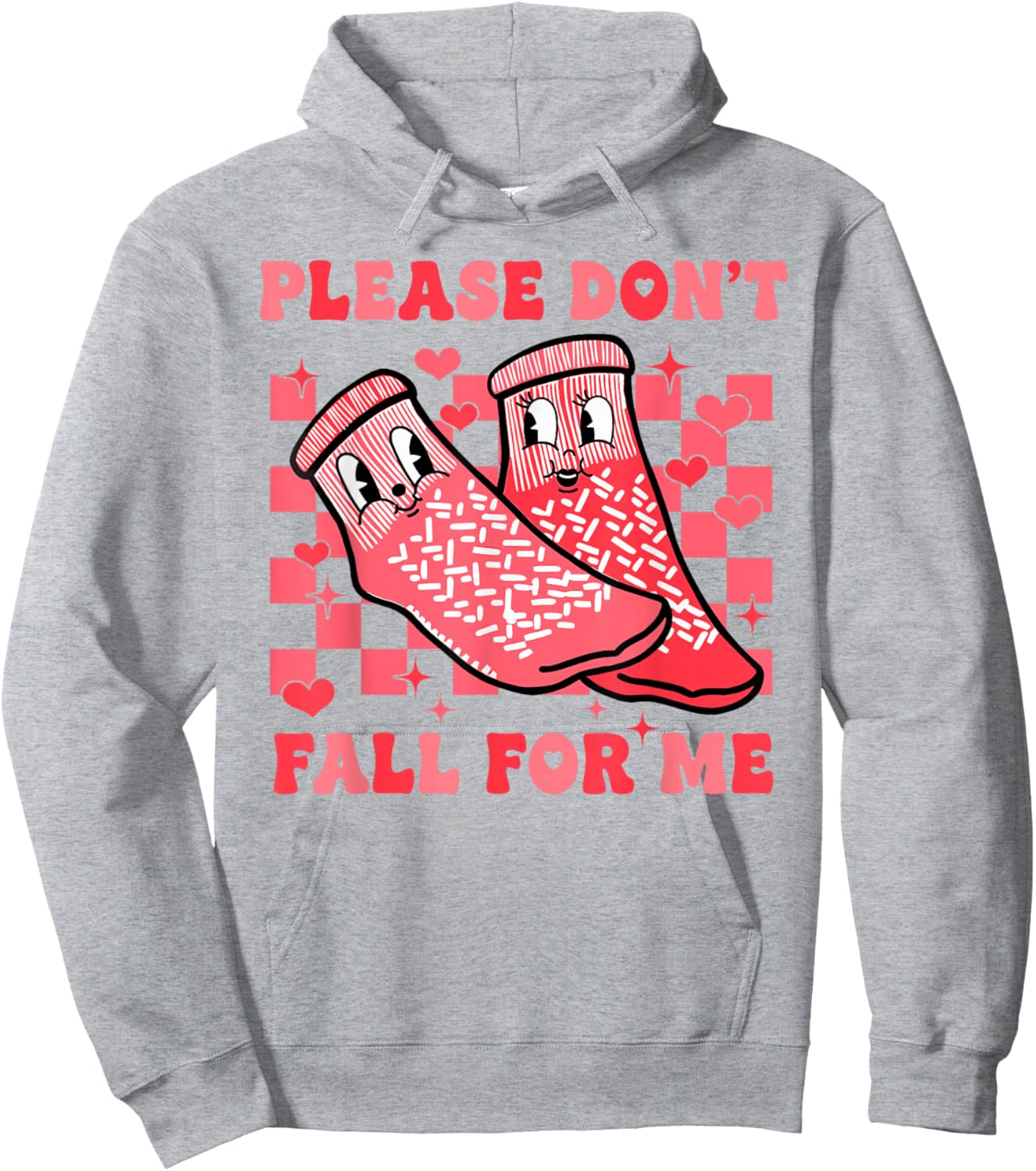 Valentine Please Don't Fall for Me RN PCT CNA Nurse Hoodie - Hoodie | Ash
