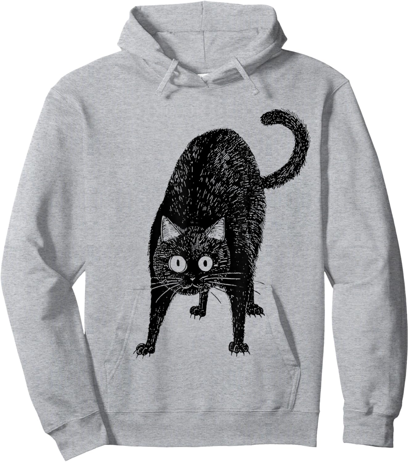 Alert cat Hoodie - Hoodie | Ash