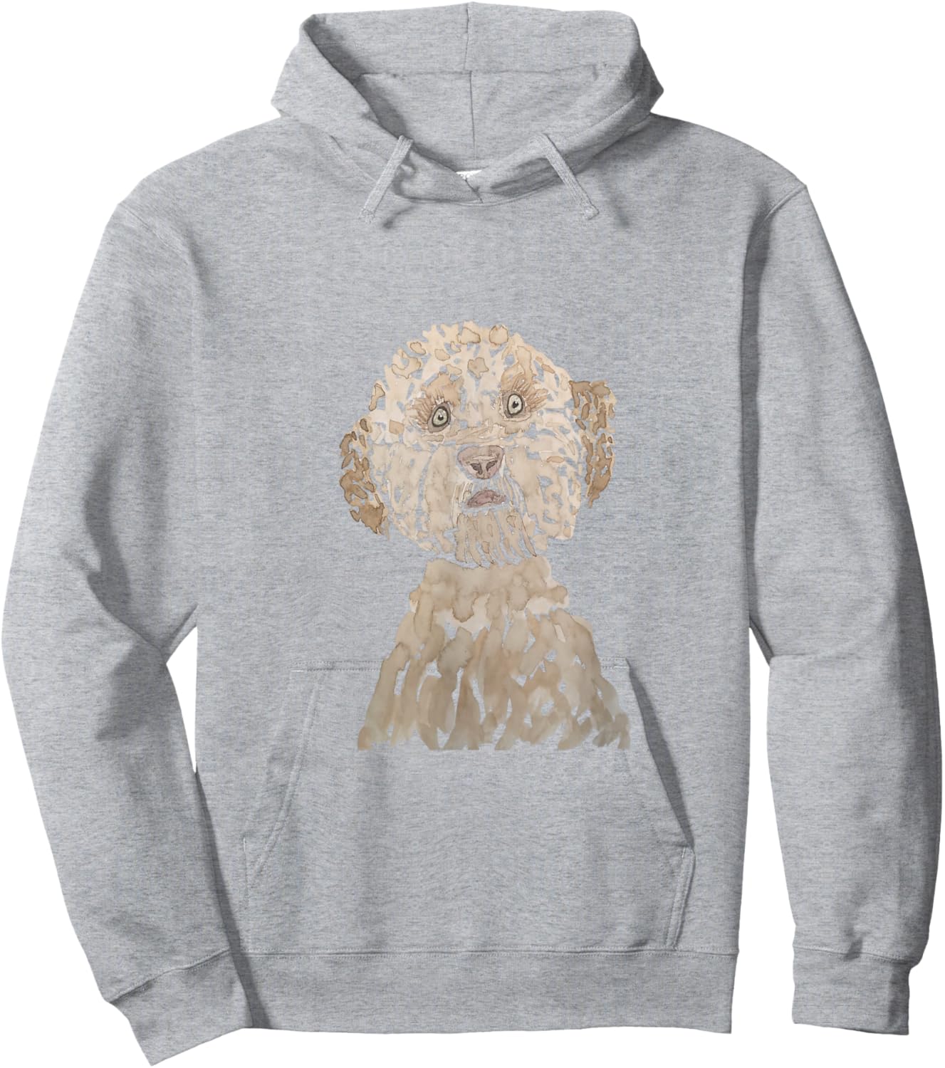 Lagotto Romagnolo Watercolor Italian Water Dog Hoodie - Hoodie | Ash