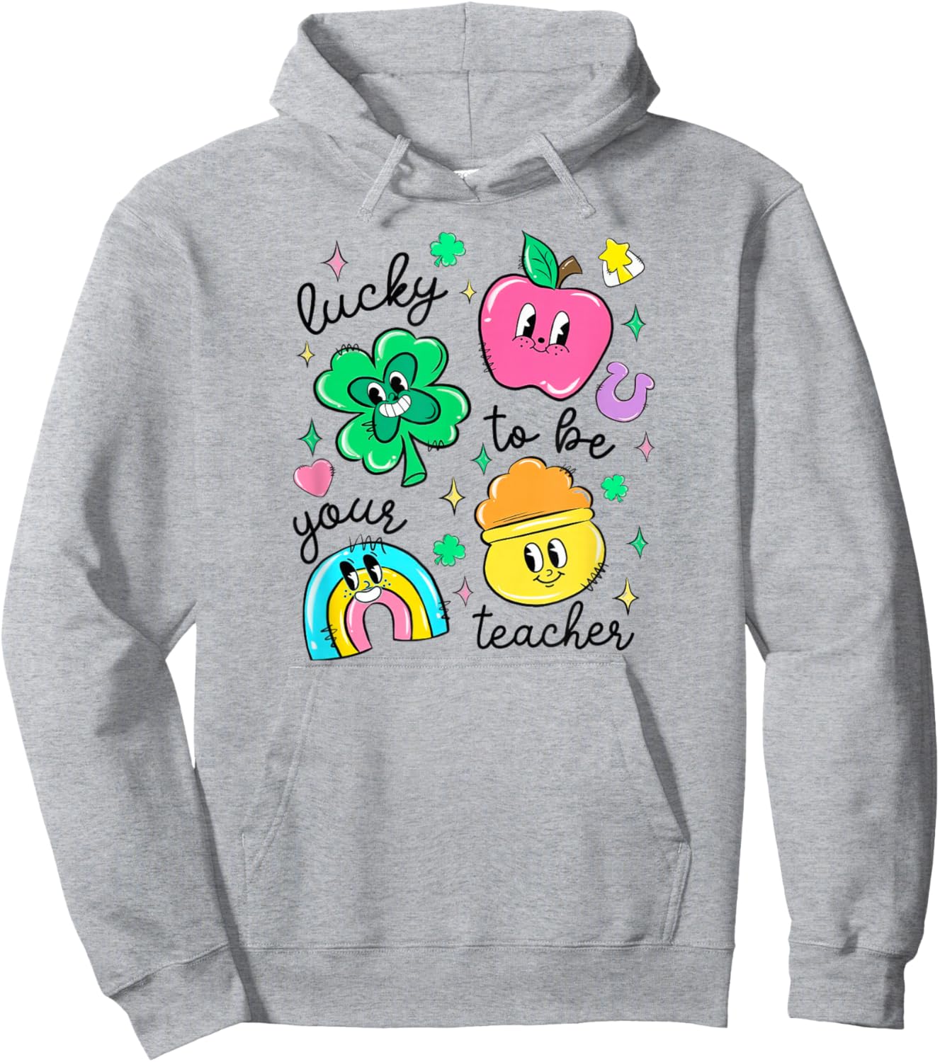 St Patrick's Day Lucky to Be Your Teacher Hoodie - Hoodie | Ash