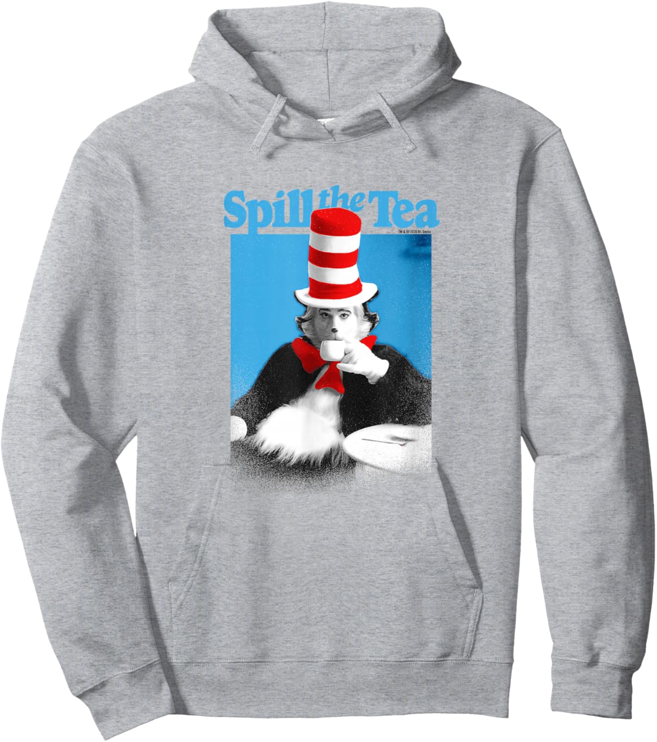 The Cat in The Hat Signature Collection Spill The Tea Hoodie - Hoodie | Ash
