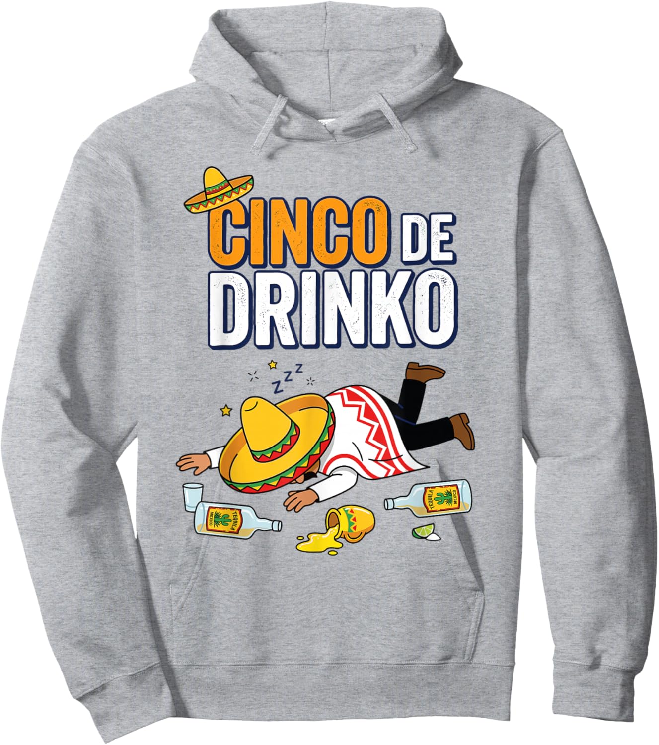 Cinco De Drinco Cinco De Mayo Tequila Drinking Team Hoodie - Hoodie | Ash