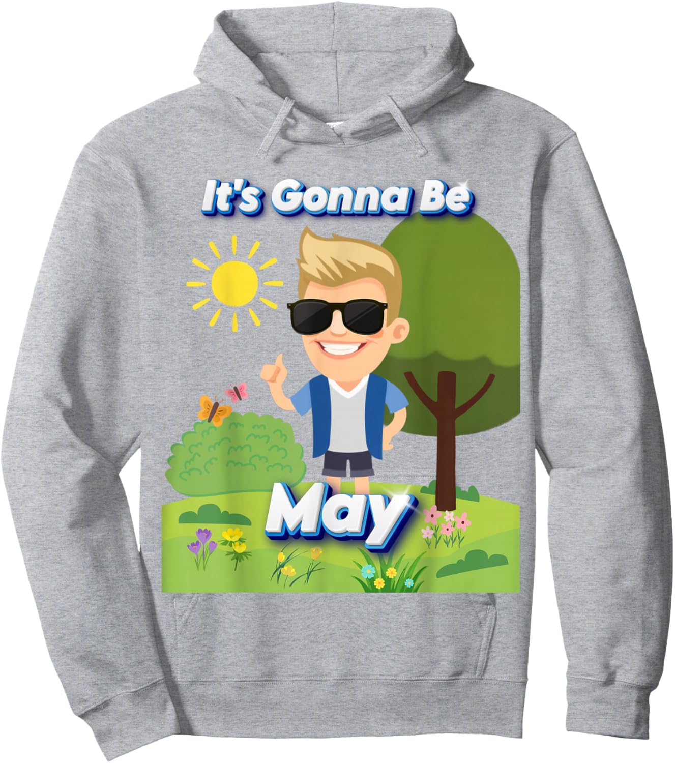 Springtime Funny Meme | It's Gonna Be May Hoodie - Hoodie | Ash
