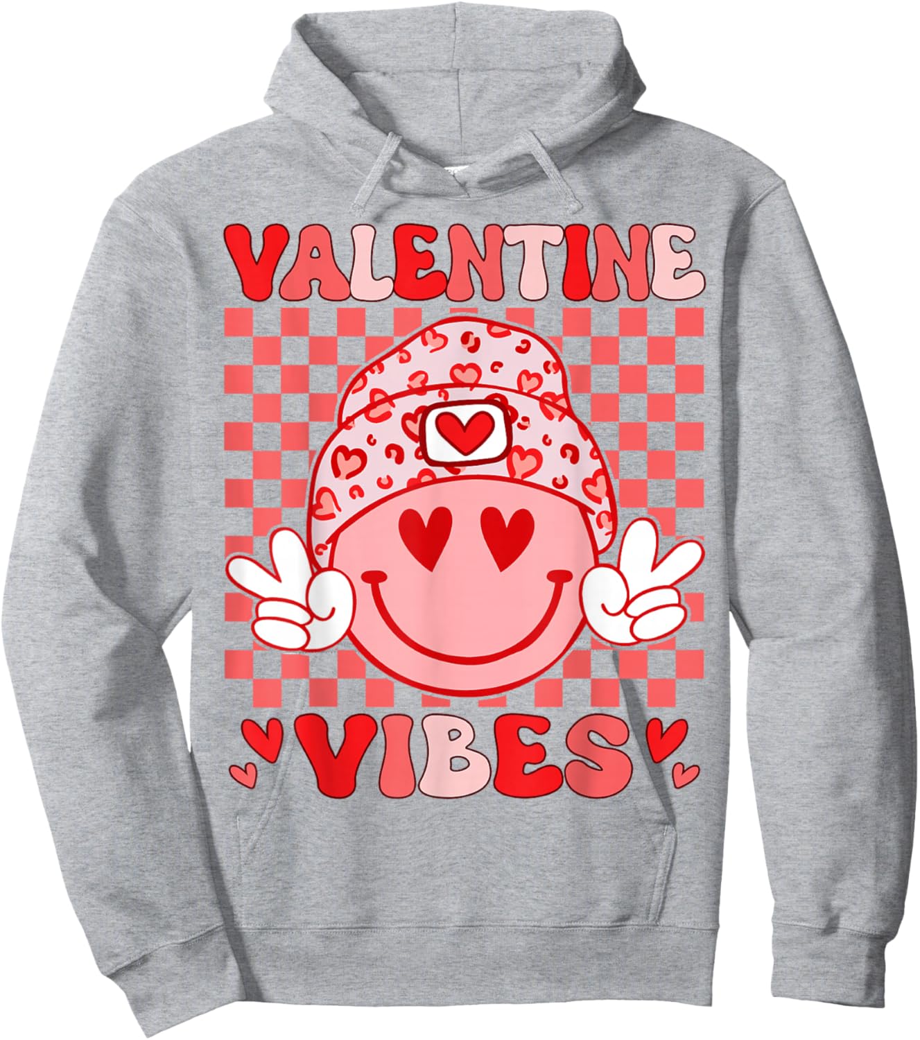 Valentine Vibes Hippie Valentines Day Shirts for Girls Women Hoodie - Hoodie | Ash