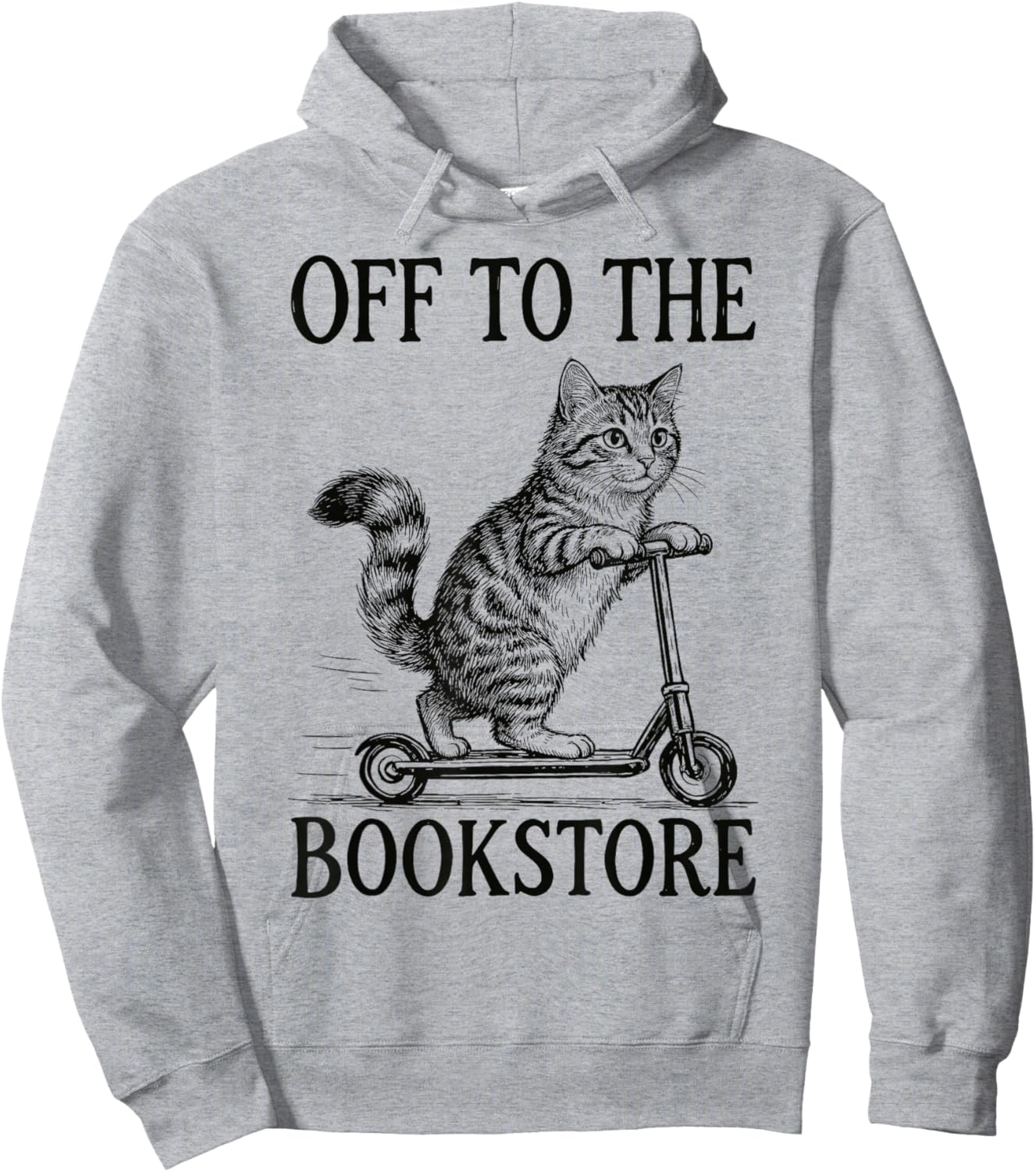 Off to The Bookstore Reading Bookworm Hoodie - Hoodie | Ash
