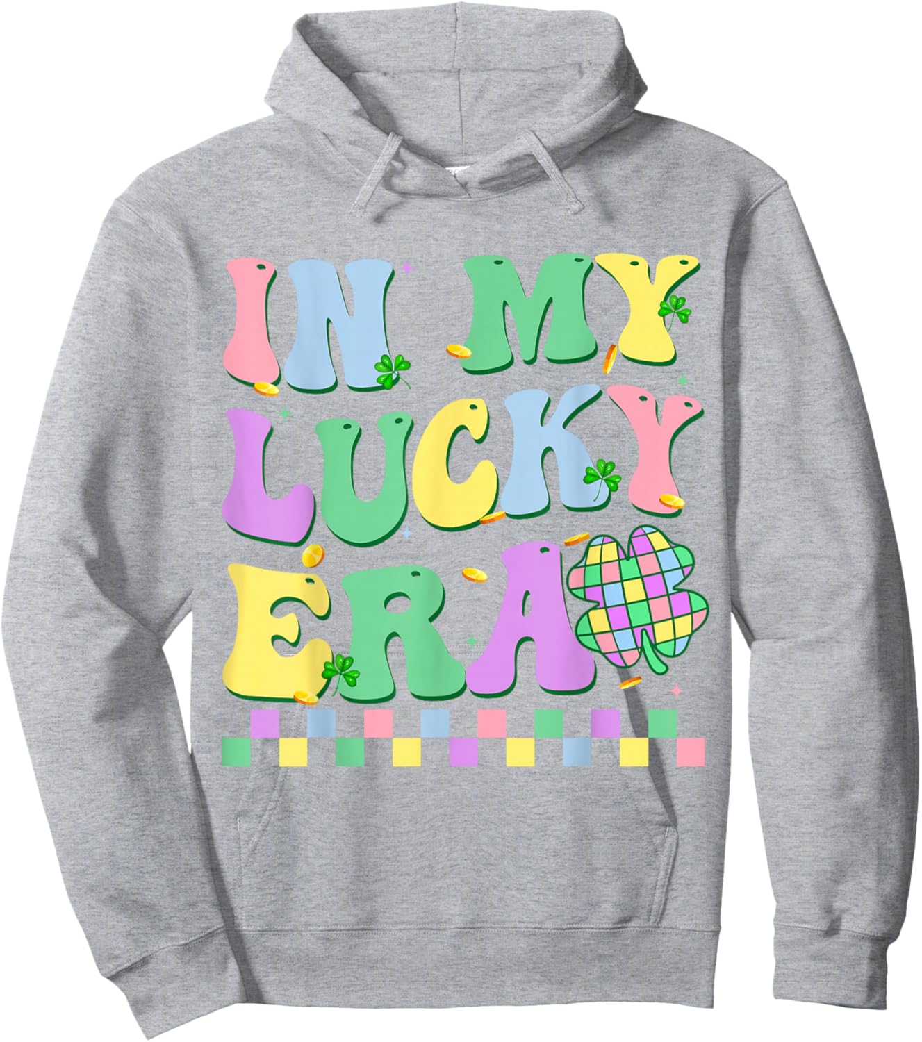 in My Lucky Era Lucky Charms St Patricks Girl Retro Women Ki Hoodie - Hoodie | Ash