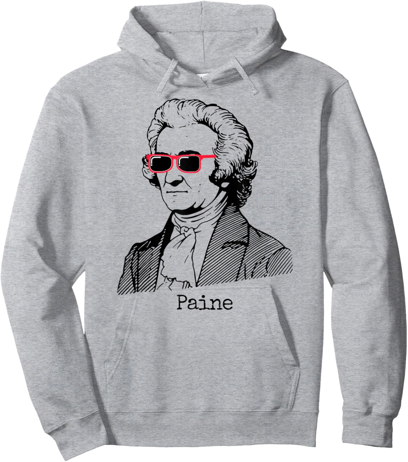 Thomas Paine Funny Hoodie - Hoodie | Ash