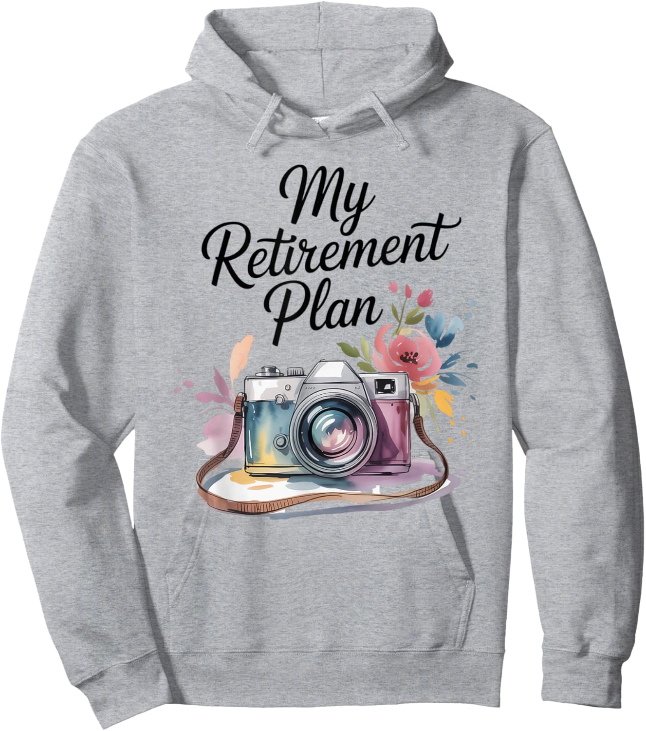 My Retirement Plan Photography Lover Floral Vintage Hoodie - Hoodie | Ash