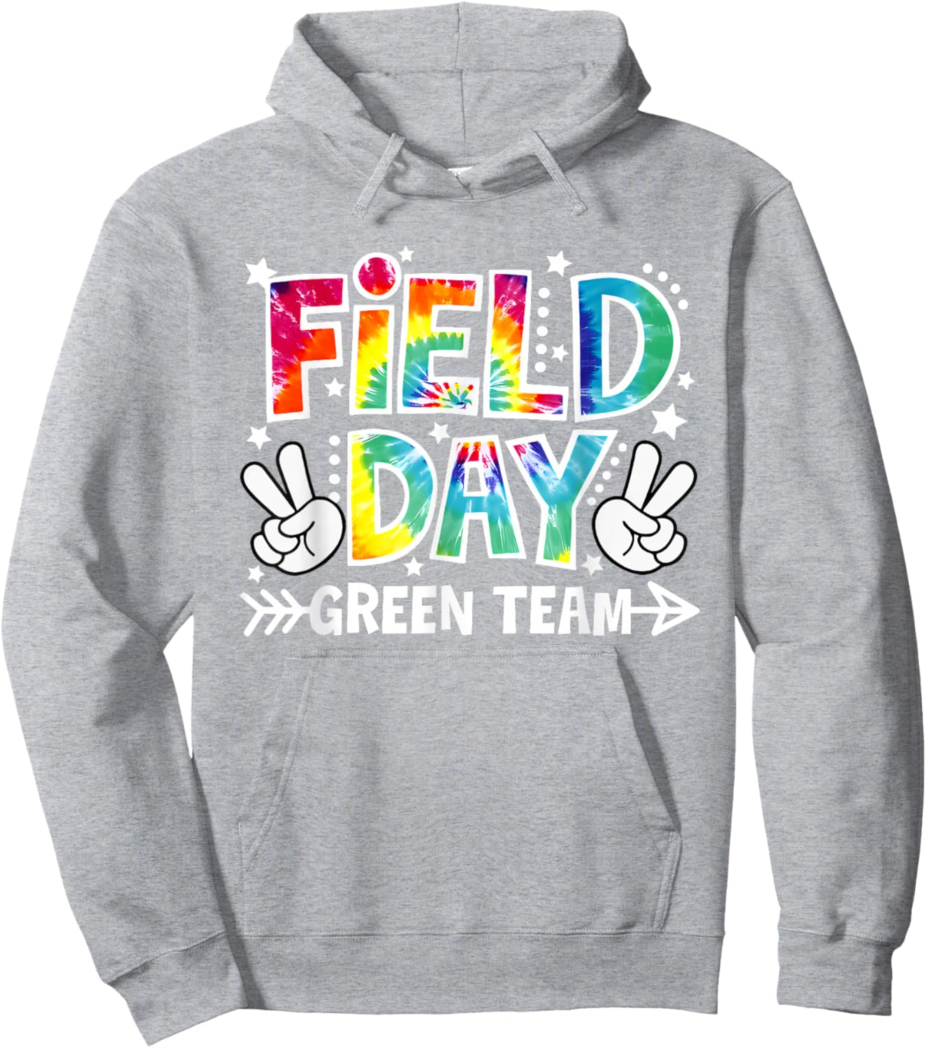 Field Day Green Team Funny for Teacher Kids Field Day Games Hoodie - Hoodie | Ash