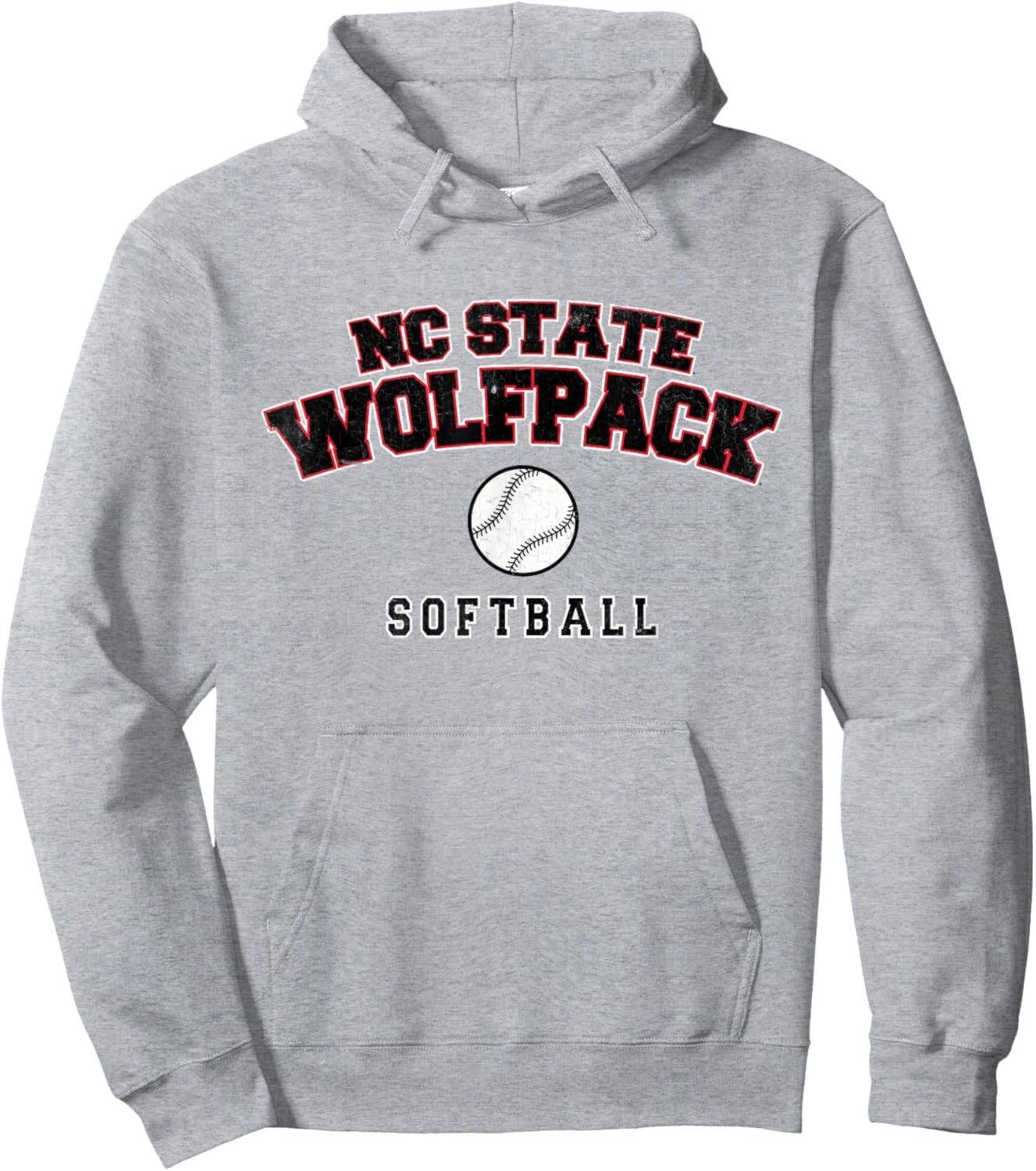 NC State Wolfpack Softball Hoodie - Hoodie | Ash