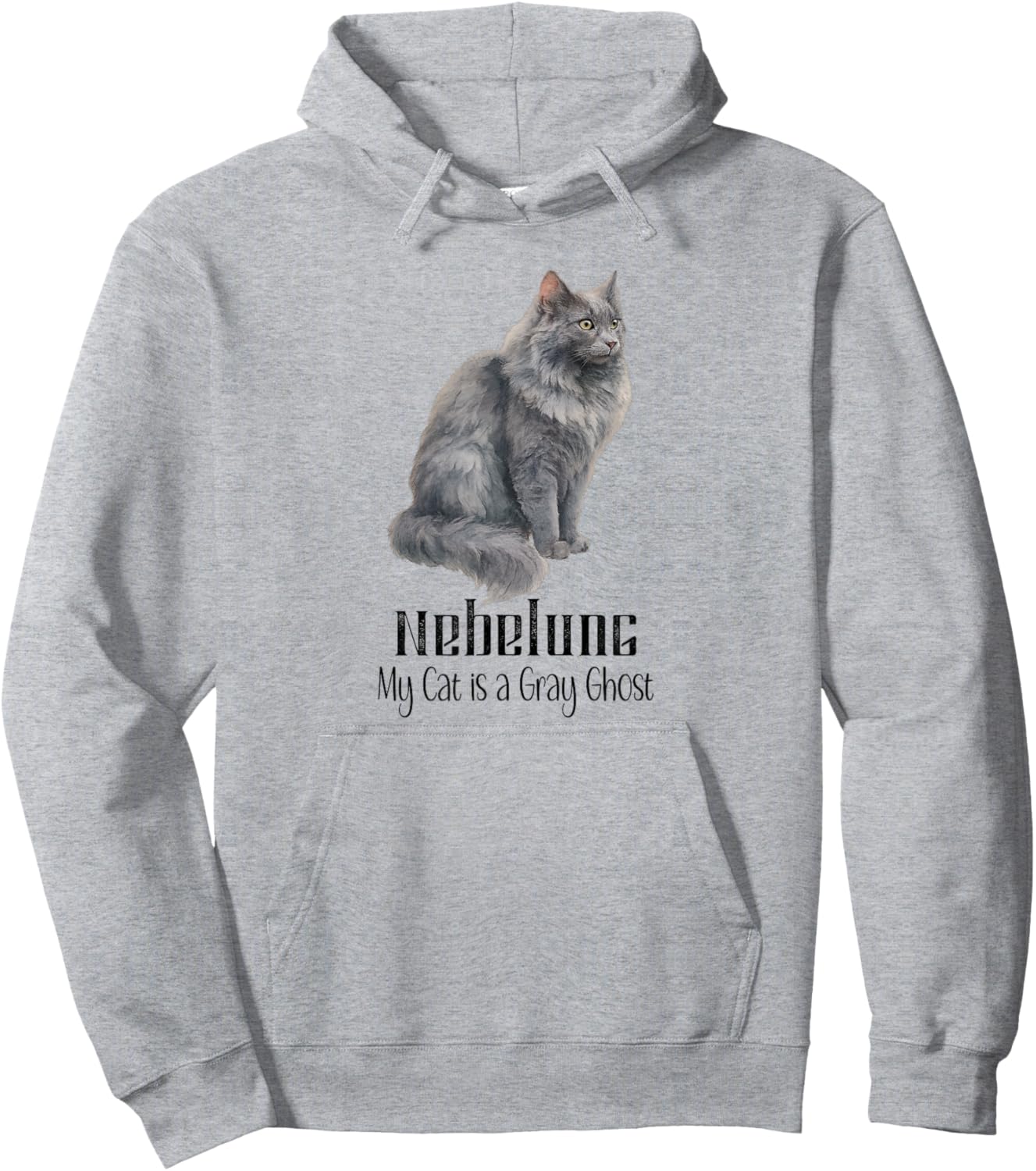 Nebelung Cat Gray Ghost for Pet Fans Hoodie - Hoodie | Ash