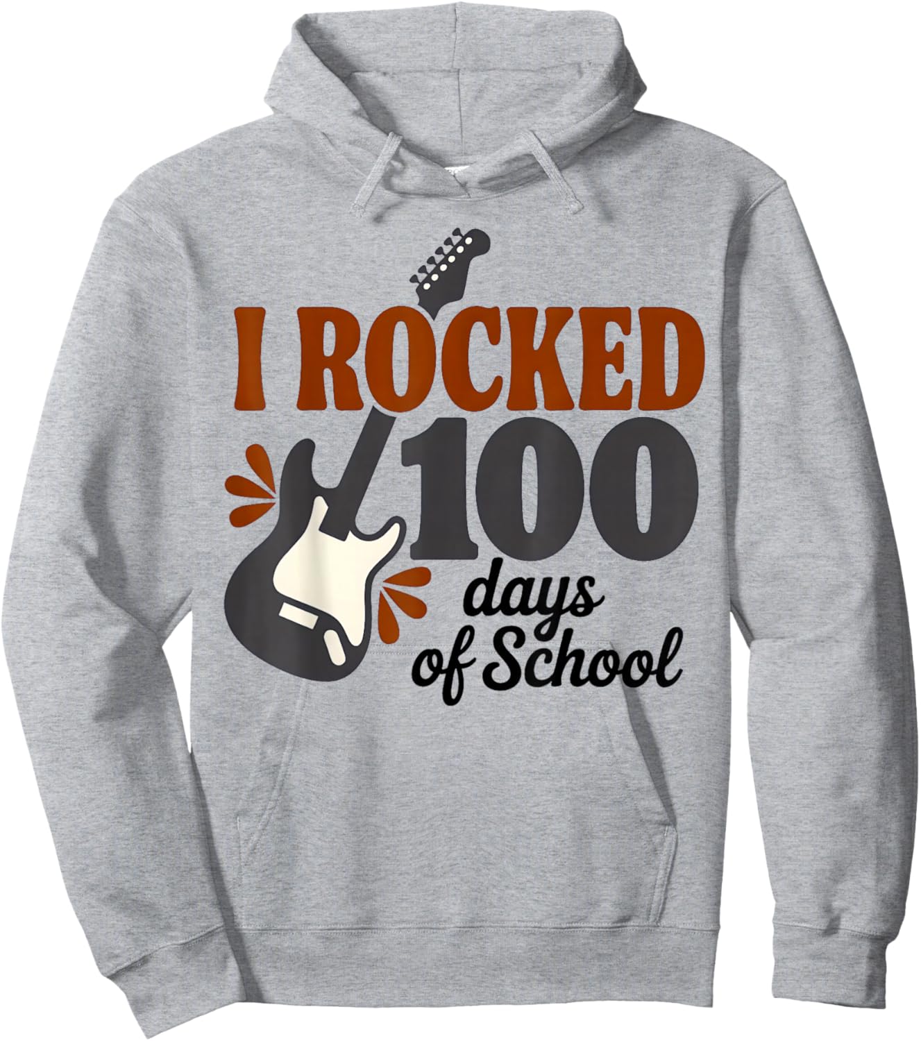 I Rocked 100 Days of School for Boys Girls Kids 100th Day Hoodie - Hoodie | Ash